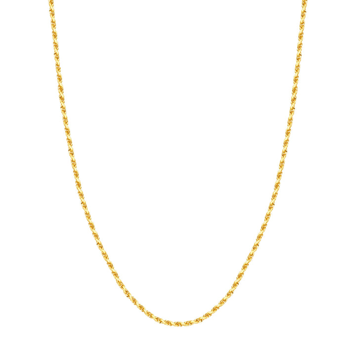 20" 3MM DIAMOND-CUT ROPE CHAIN NECKLACE | 10K YELLOW GOLD | TM001591-10Y - Brownlee Jewelers