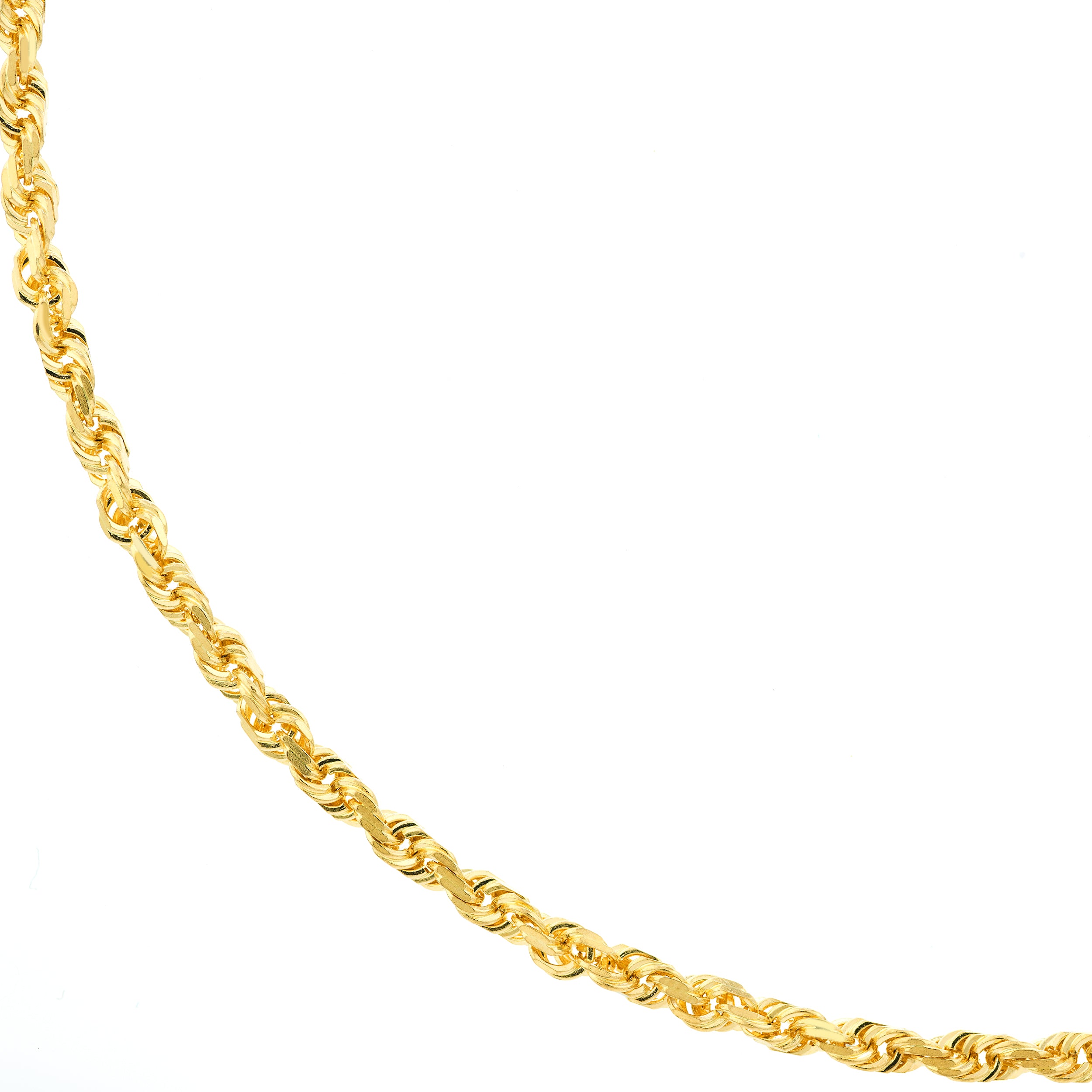 20" 3MM DIAMOND-CUT ROPE CHAIN NECKLACE | 10K YELLOW GOLD | TM001591-10Y - Brownlee Jewelers