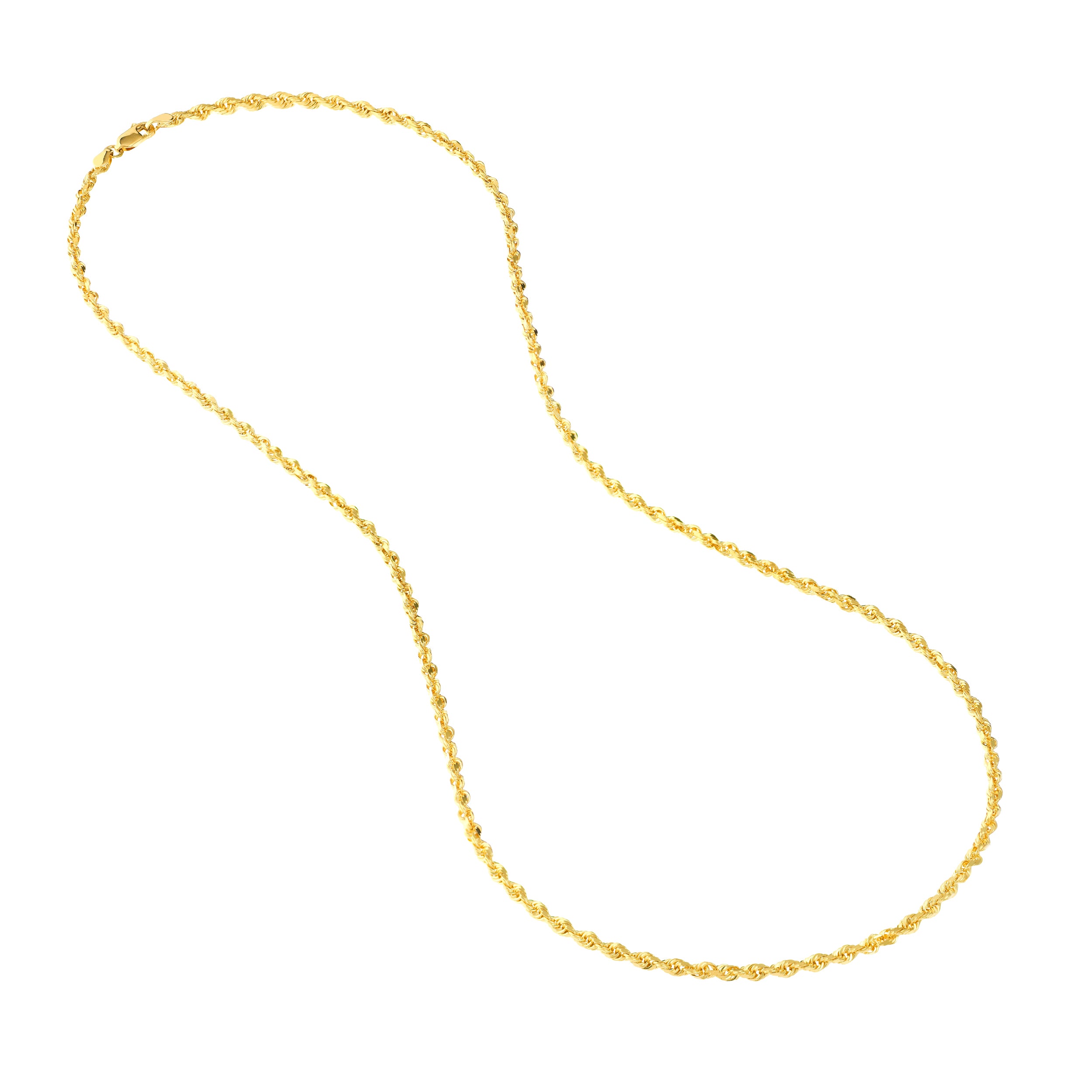 20" 3MM DIAMOND-CUT ROPE CHAIN NECKLACE | 10K YELLOW GOLD | TM001591-10Y - Brownlee Jewelers