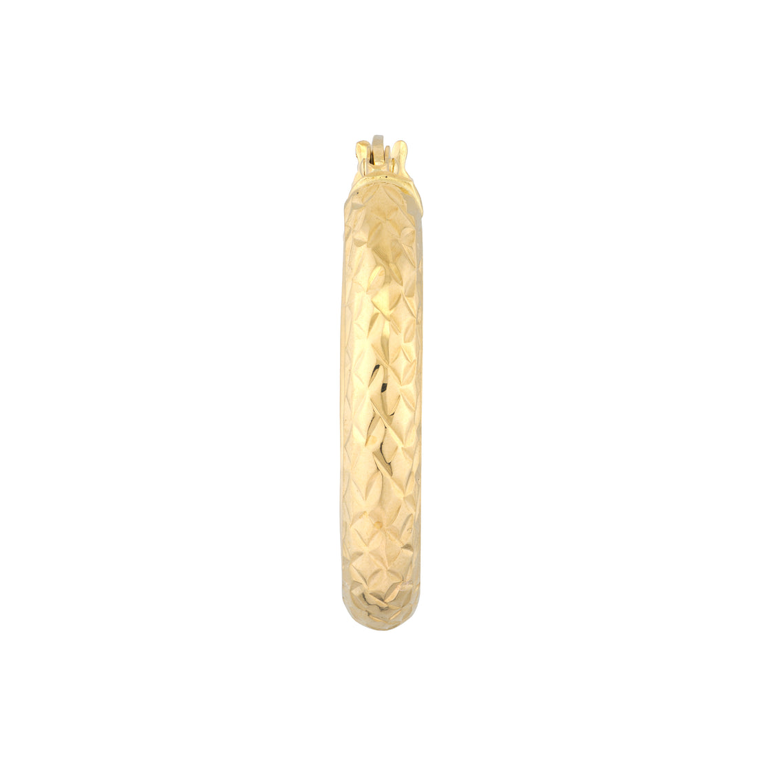 3MM X 20MM DIAMOND-CUT HOOP EARRINGS | 10K YELLOW GOLD | TM001749-10Y - Brownlee Jewelers