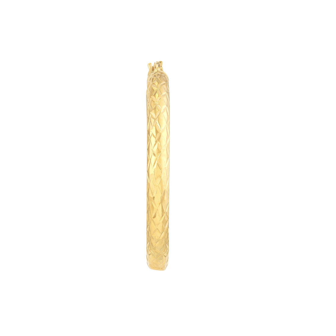 3MM X 30MM DIAMOND-CUT HOOP EARRINGS | 14K YELLOW GOLD | TM001753-14Y - Brownlee Jewelers