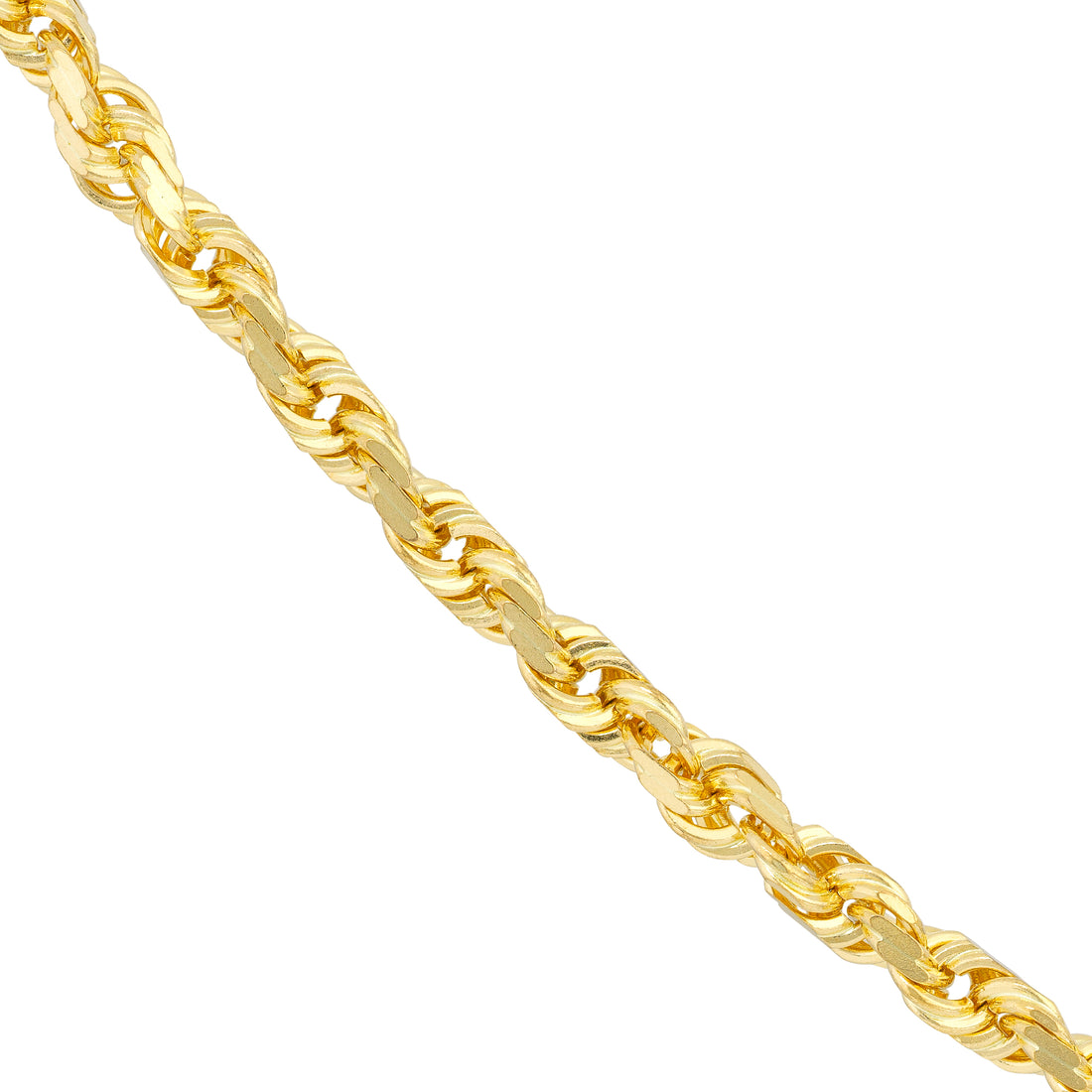 24" 4.4MM DIAMOND-CUT ROPE CHAIN NECKLACE | 10K YELLOW GOLD | TM002514-10Y - Brownlee Jewelers