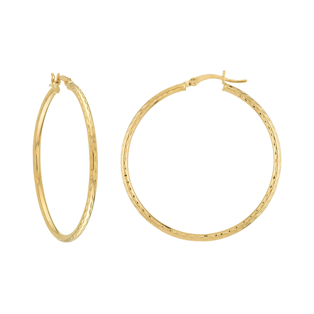 2MM X 40MM HOOP EARRINGS | 14K YELLOW GOLD | TM004872-14Y - Brownlee Jewelers