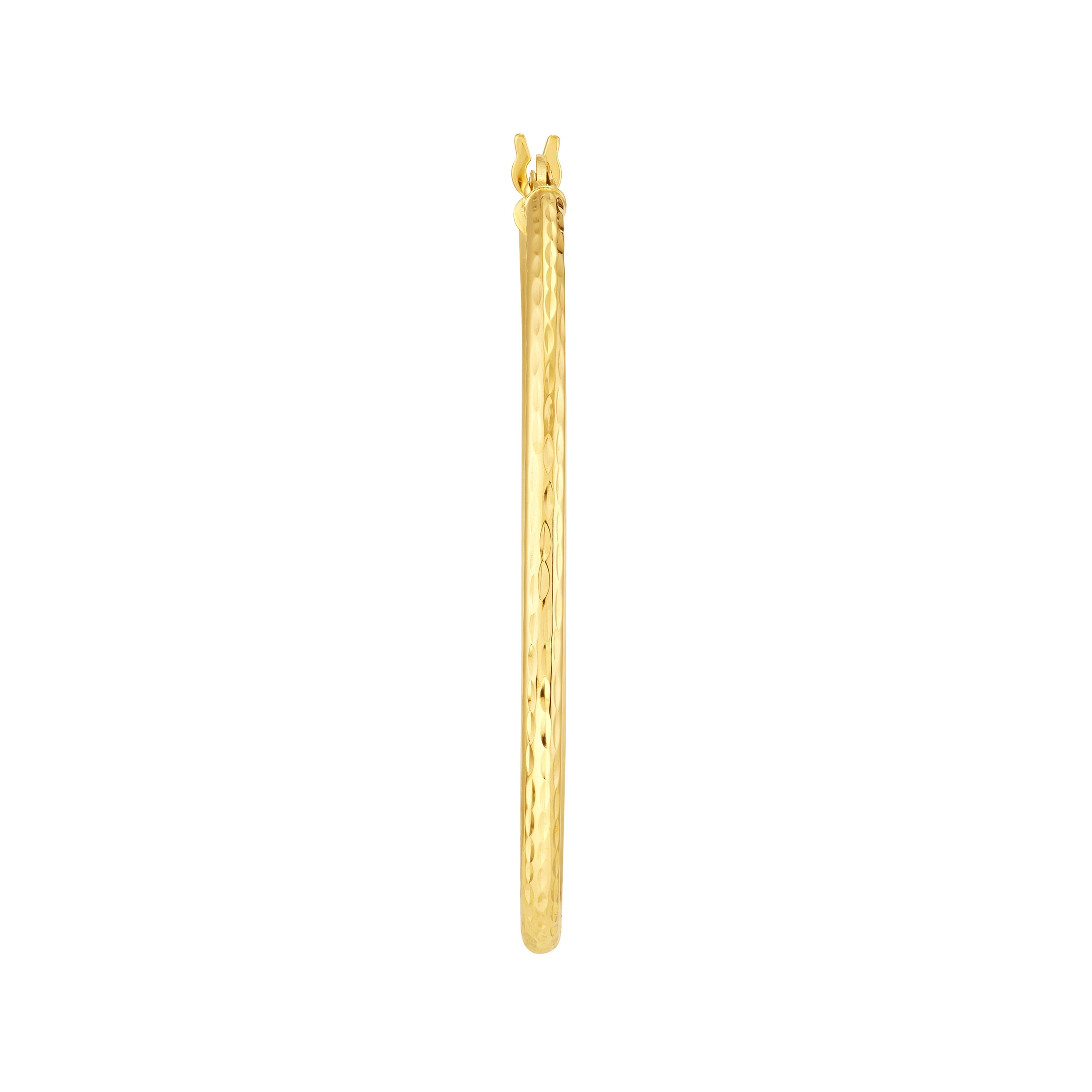 2MM X 40MM HOOP EARRINGS | 14K YELLOW GOLD | TM004872-14Y - Brownlee Jewelers