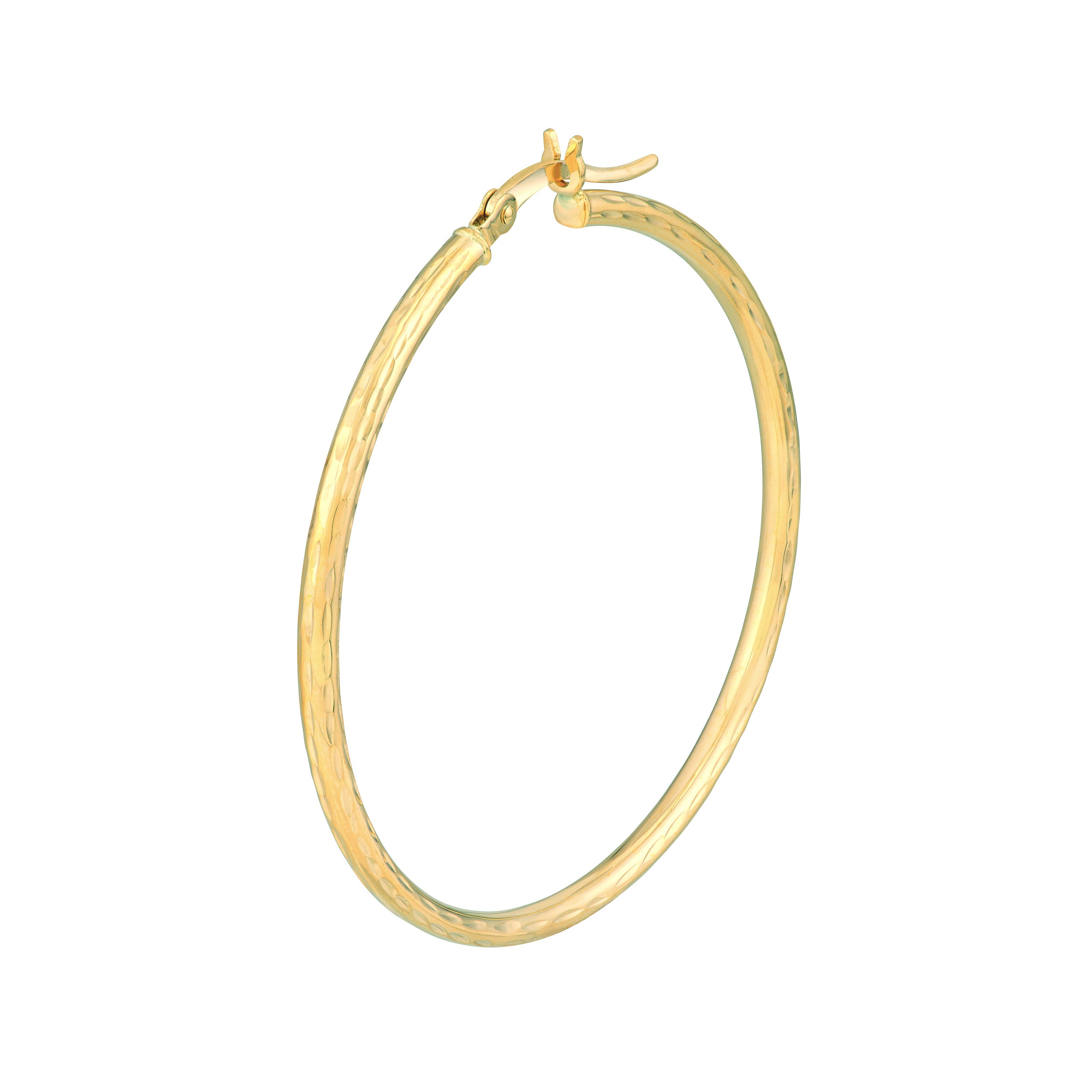 2MM X 40MM HOOP EARRINGS | 14K YELLOW GOLD | TM004872-14Y - Brownlee Jewelers
