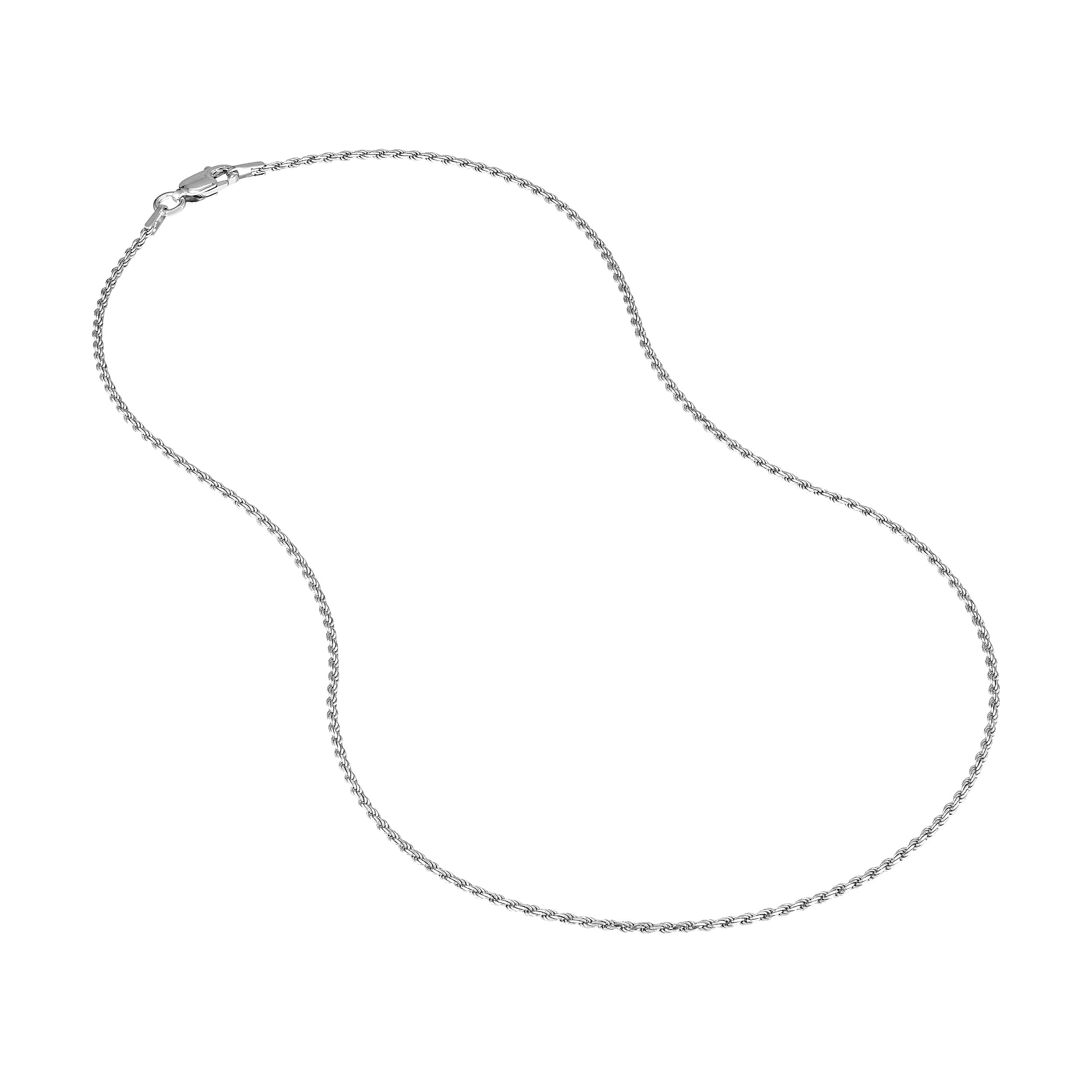 18" 1.3MM DIAMOND-CUT ROPE CHAIN NECKLACE | STERLING SILVER | TM005289-92B - Brownlee Jewelers