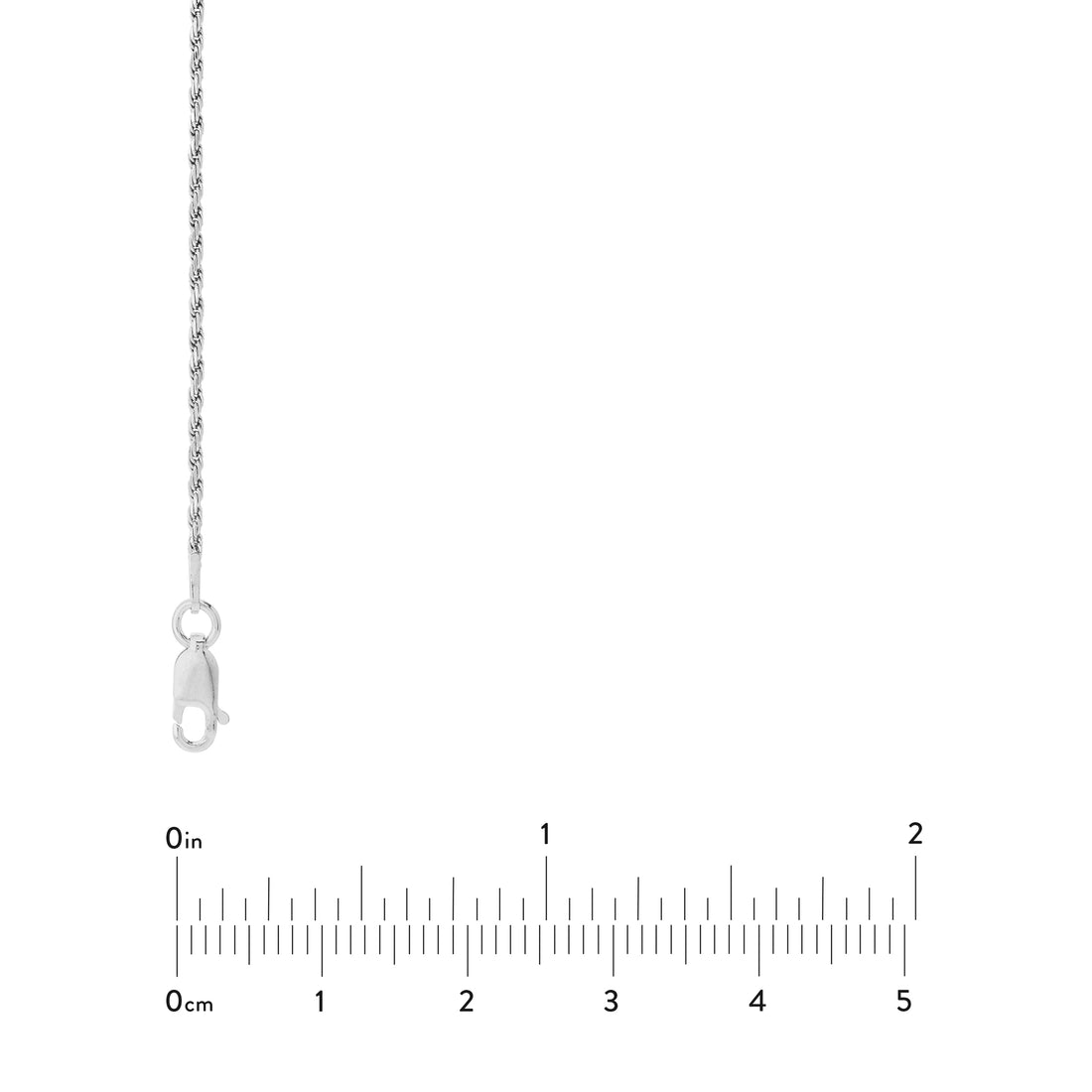 18" 1.3MM DIAMOND-CUT ROPE CHAIN NECKLACE | STERLING SILVER | TM005289-92B - Brownlee Jewelers