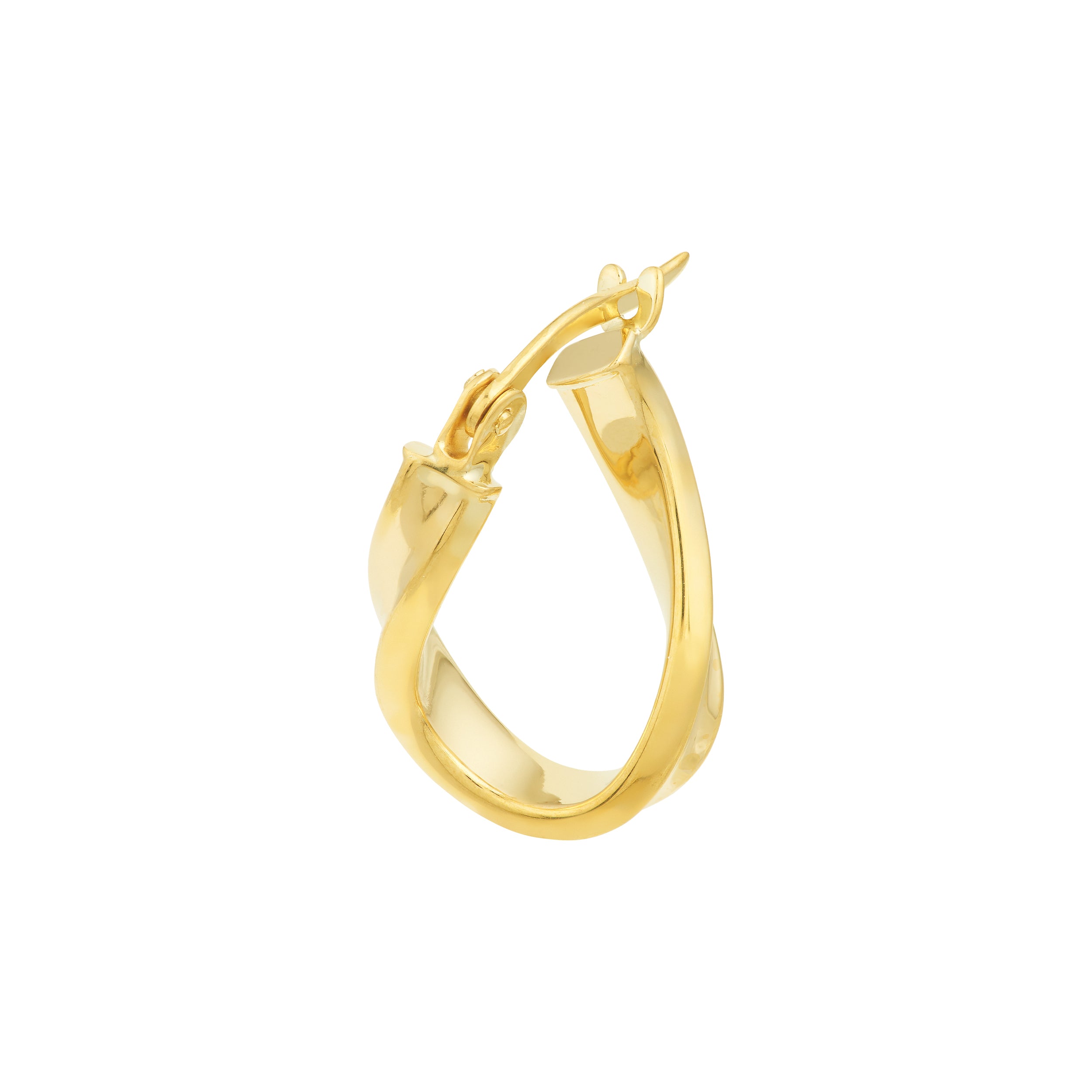SMALL TWISTED HOOP EARRINGS | 10K YELLOW GOLD | TM008379-10Y - Brownlee Jewelers