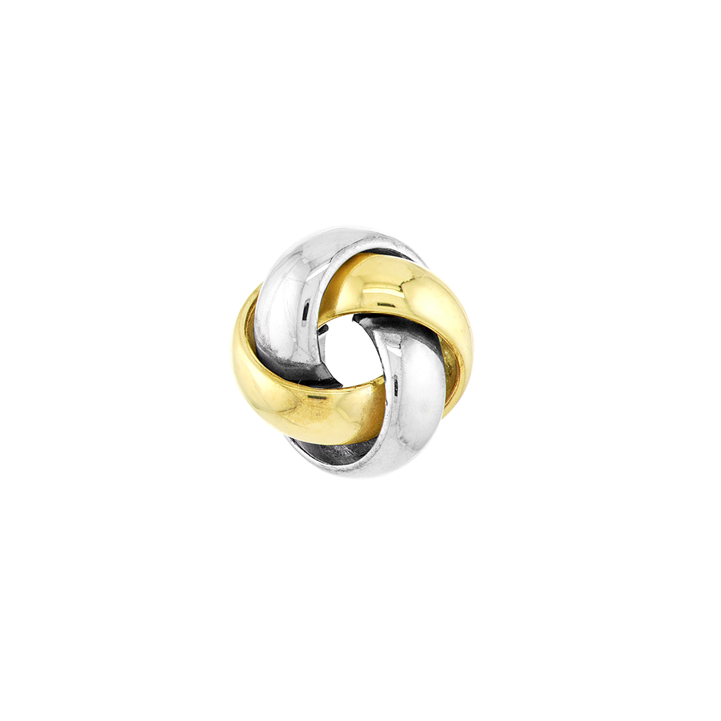 LOVE KNOT EARRINGS | 10K TWO-TONE GOLD | TM008408-10YB - Brownlee Jewelers