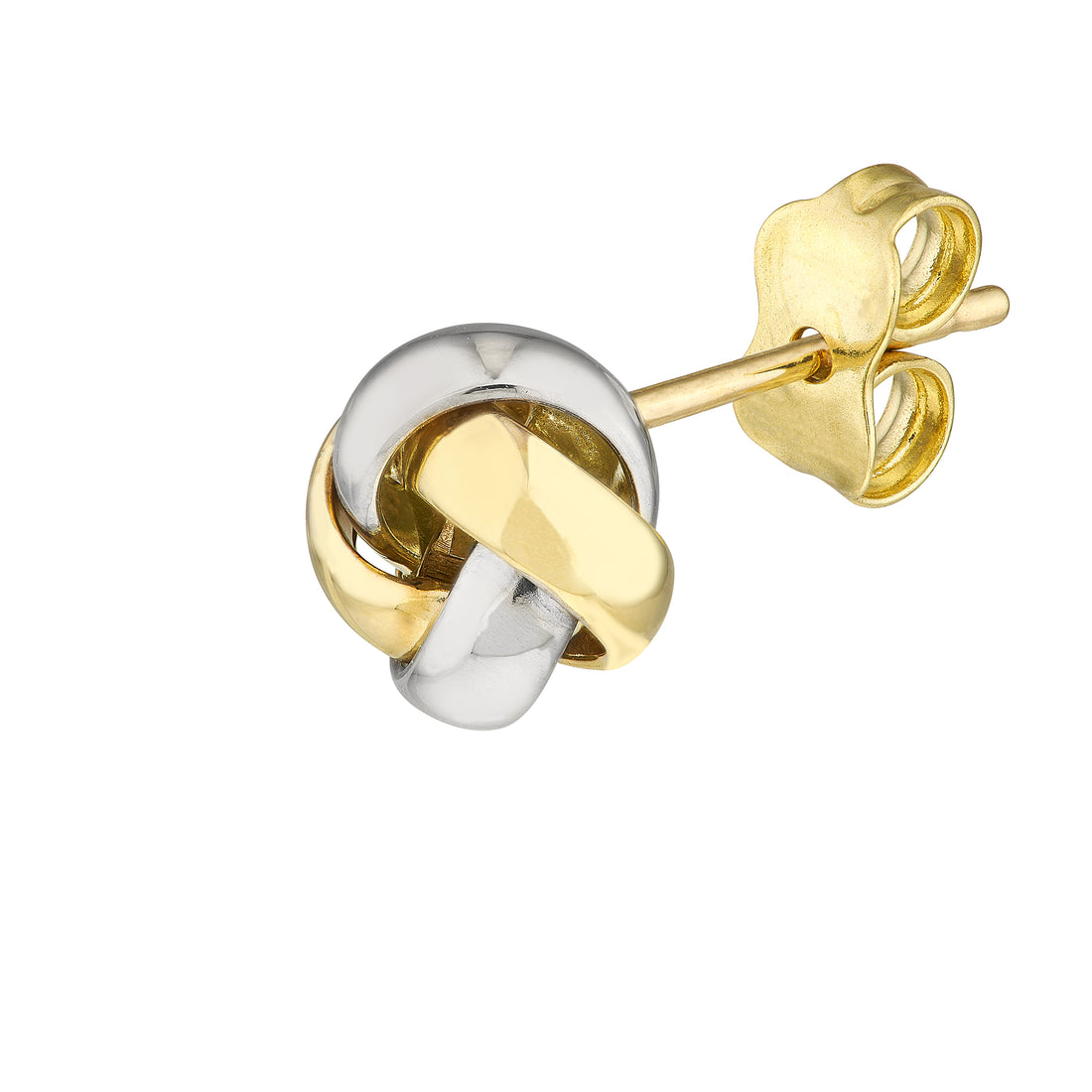 LOVE KNOT EARRINGS | 10K TWO-TONE GOLD | TM008408-10YB - Brownlee Jewelers