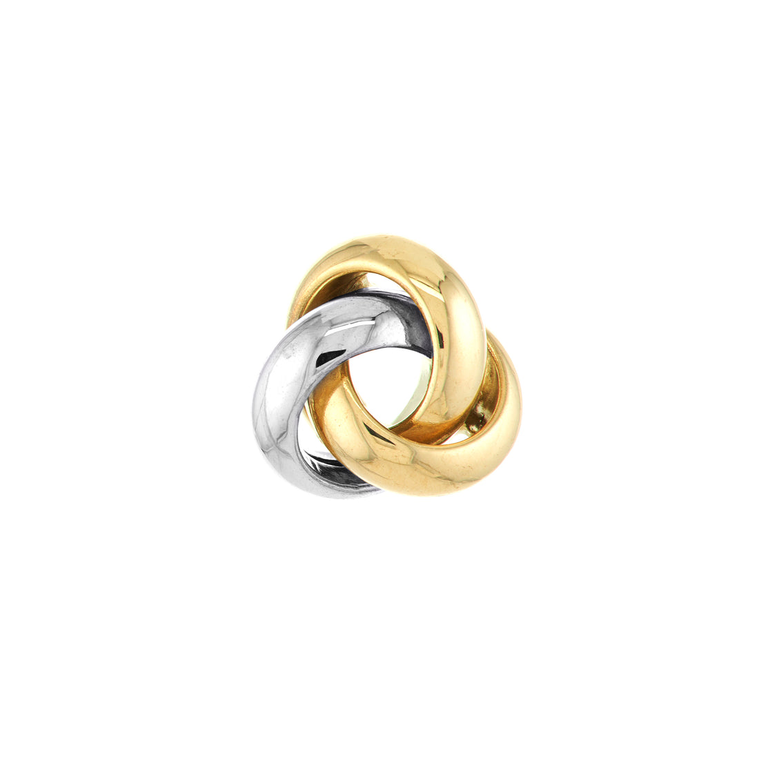 LOVE KNOT EARRINGS | 10K TWO-TONE GOLD | TM008410-10YB - Brownlee Jewelers