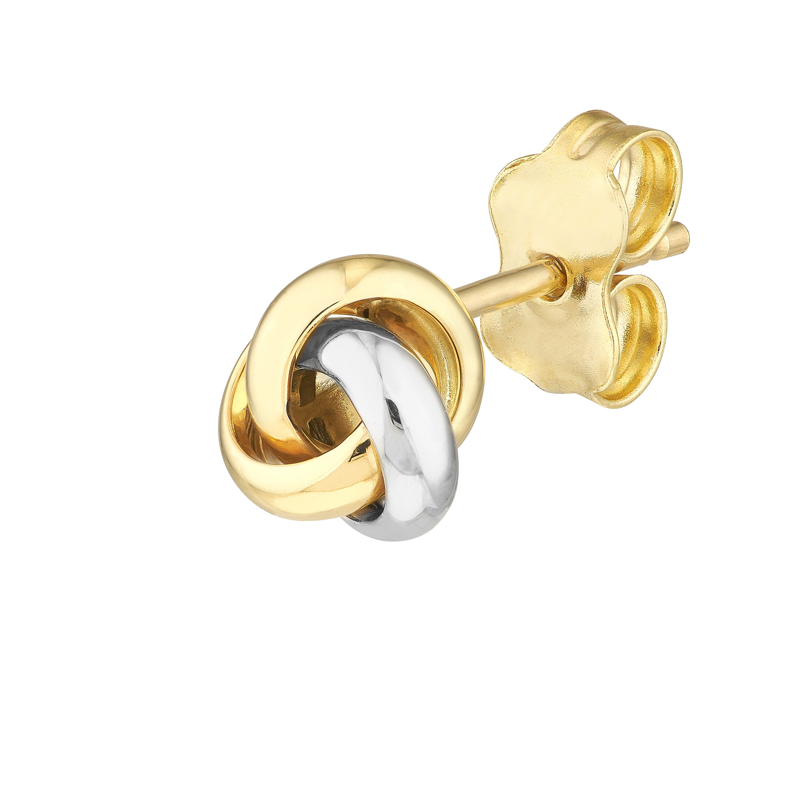 LOVE KNOT EARRINGS | 10K TWO-TONE GOLD | TM008410-10YB - Brownlee Jewelers