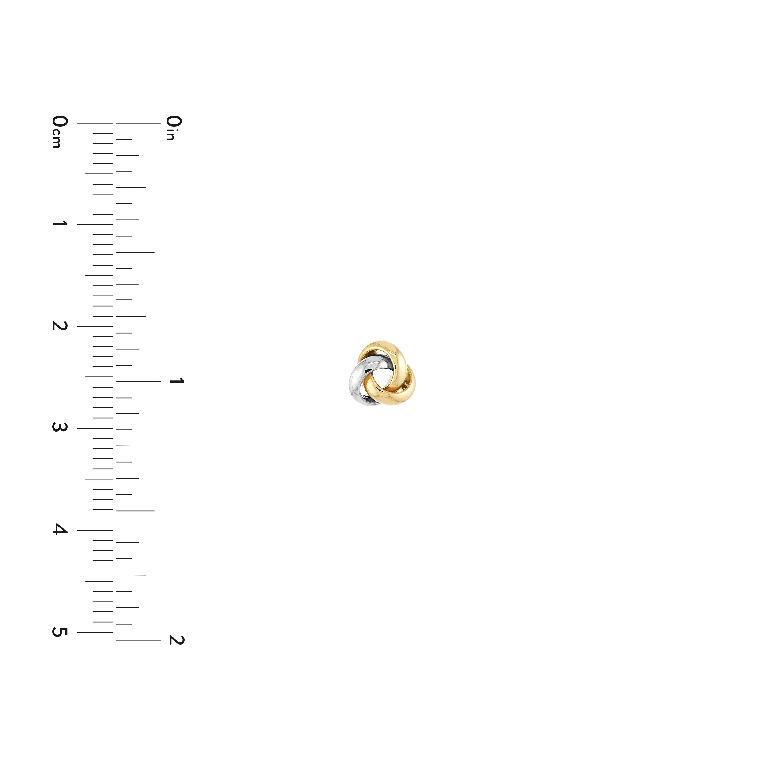 LOVE KNOT EARRINGS | 10K TWO-TONE GOLD | TM008410-10YB - Brownlee Jewelers