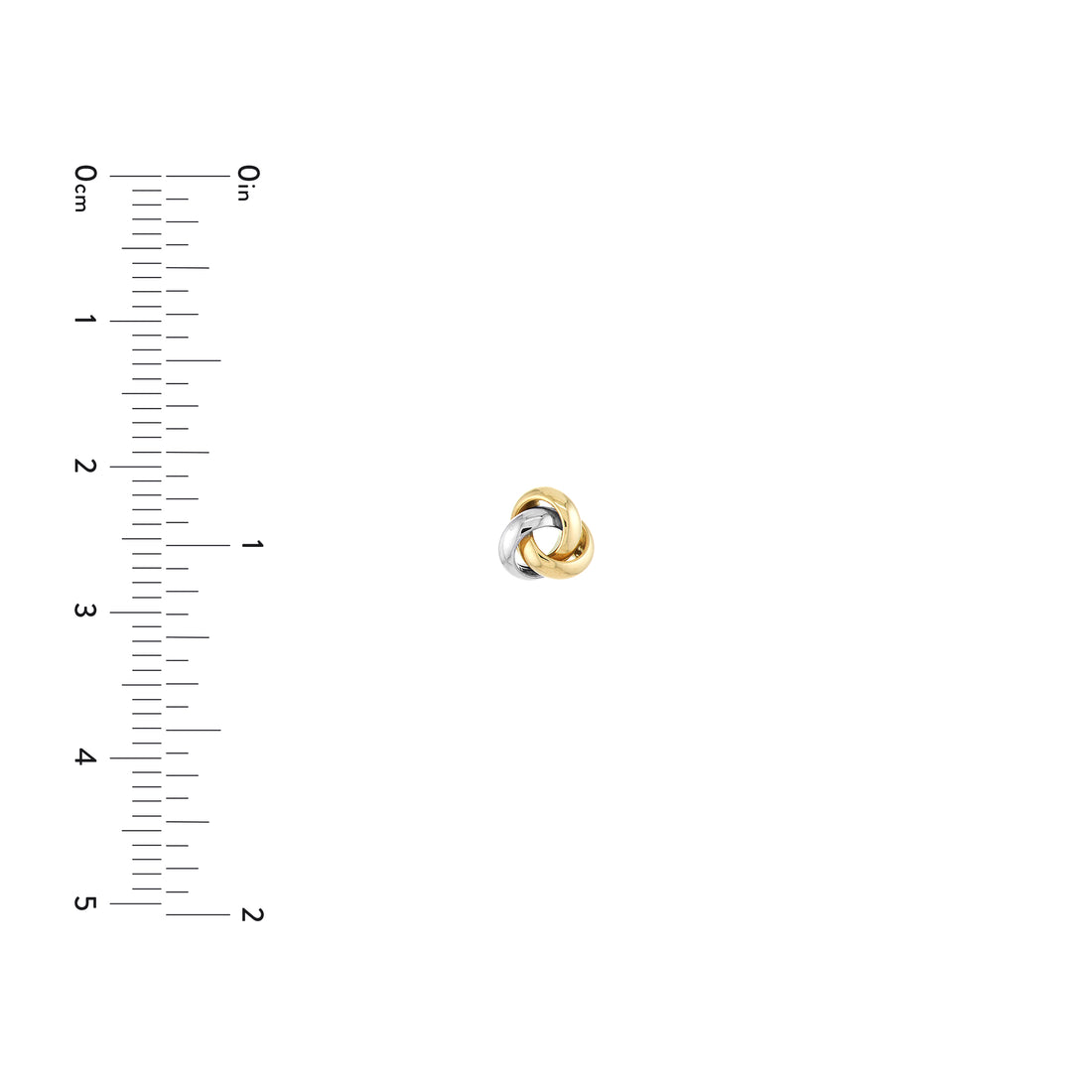 LOVE KNOT EARRINGS | 10K TWO-TONE GOLD | TM008410-10YB - Brownlee Jewelers