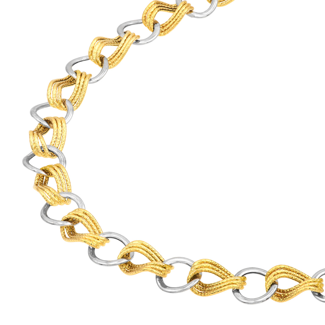 7.25" LINK BRACELET | 14K TWO-TONE GOLD | TM020564-14YB - Brownlee Jewelers