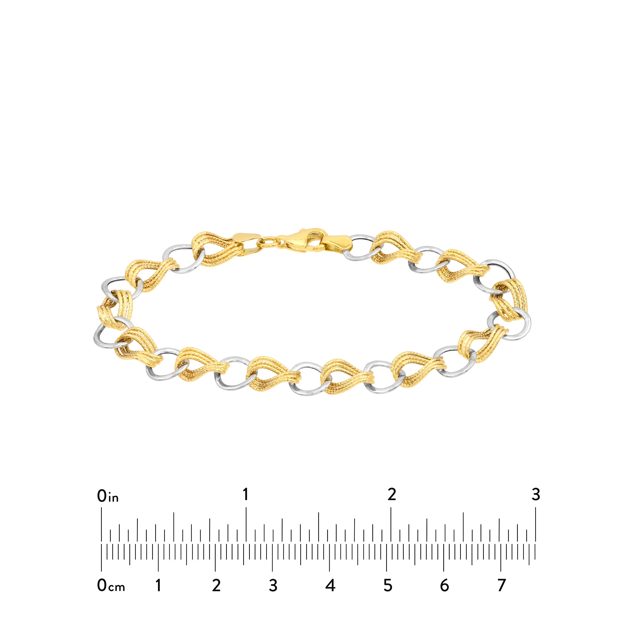 7.25" LINK BRACELET | 14K TWO-TONE GOLD | TM020564-14YB - Brownlee Jewelers
