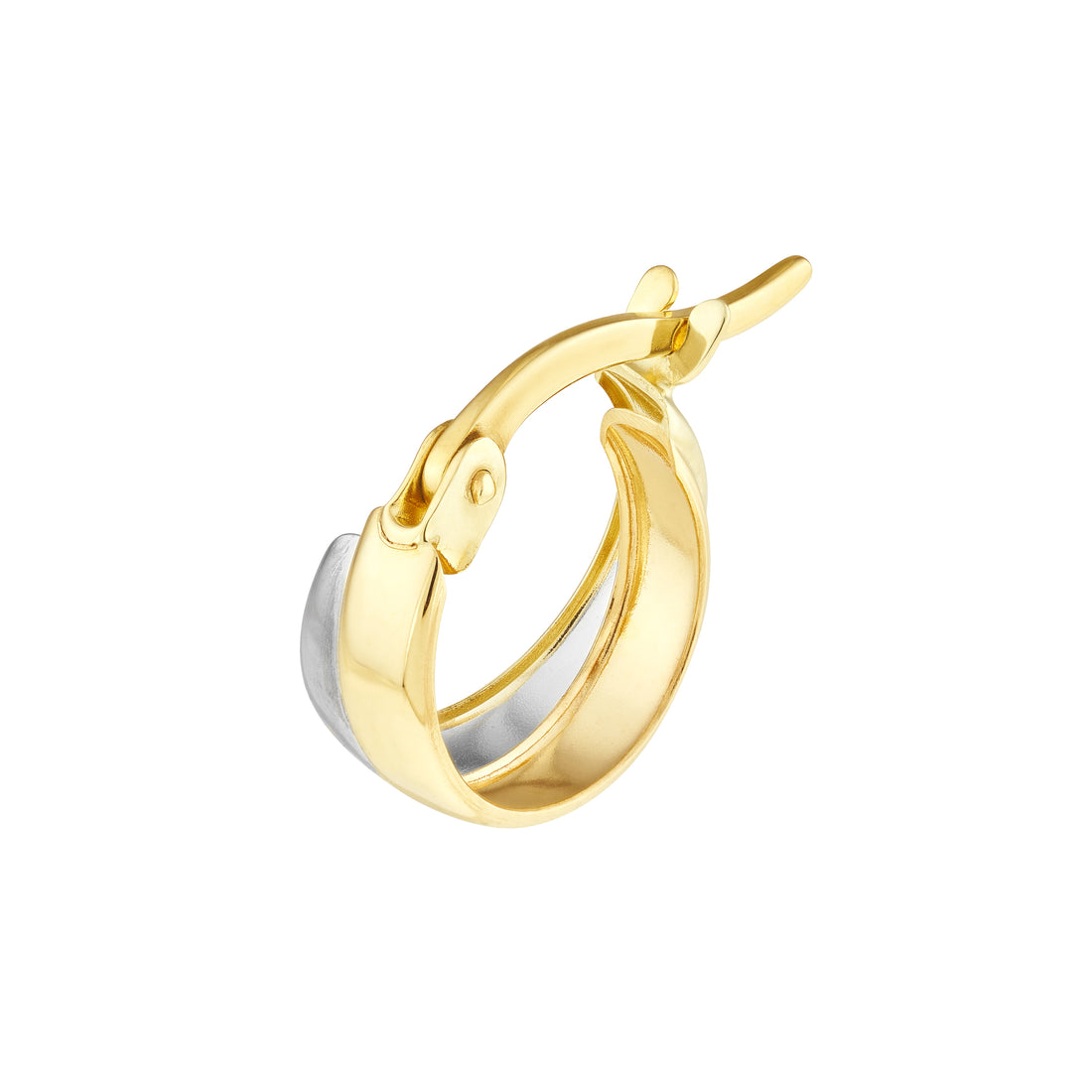 SMALL HOOP EARRINGS | 10K TWO-TONE GOLD | TM021602-10YB - Brownlee Jewelers