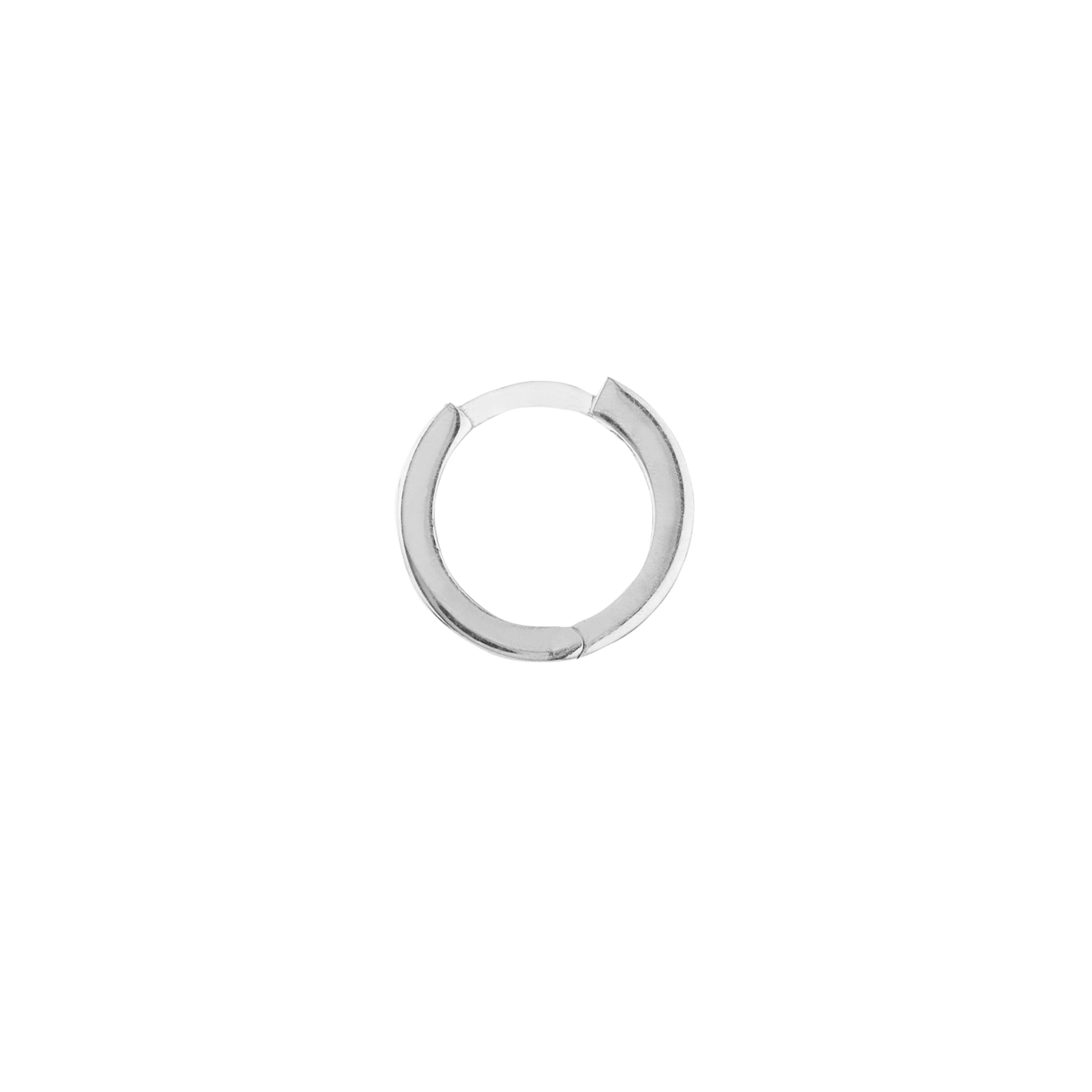 10.7MM SQUARE HUGGIE EARRINGS | 14K WHITE GOLD | TM022352-14B - Brownlee Jewelers