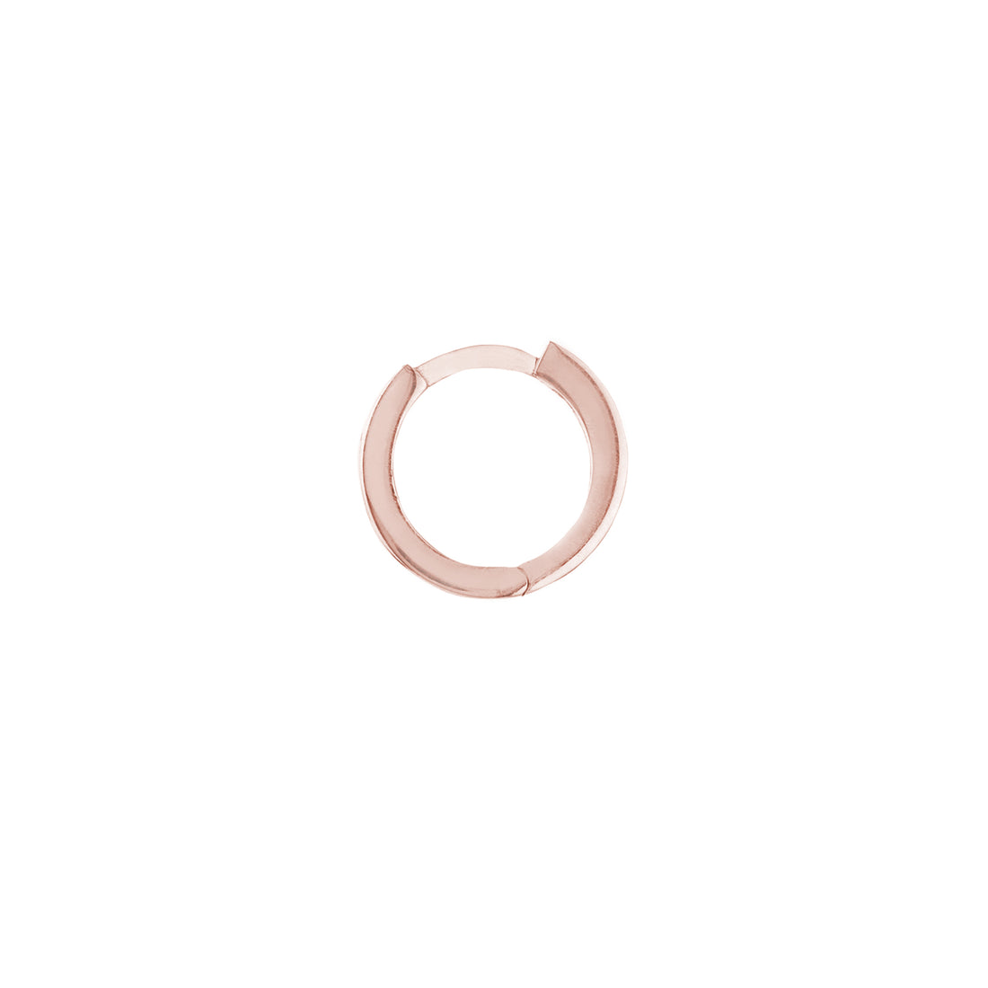 10.7MM SQUARE ROUND HOOP EARRINGS | 14K ROSE GOLD | TM022352-14K - Brownlee Jewelers