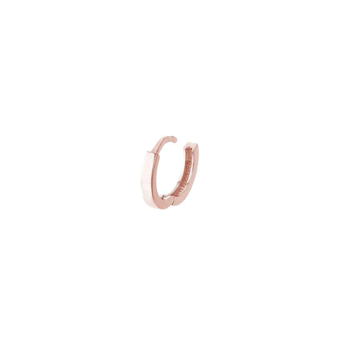 10.7MM SQUARE ROUND HOOP EARRINGS | 14K ROSE GOLD | TM022352-14K - Brownlee Jewelers