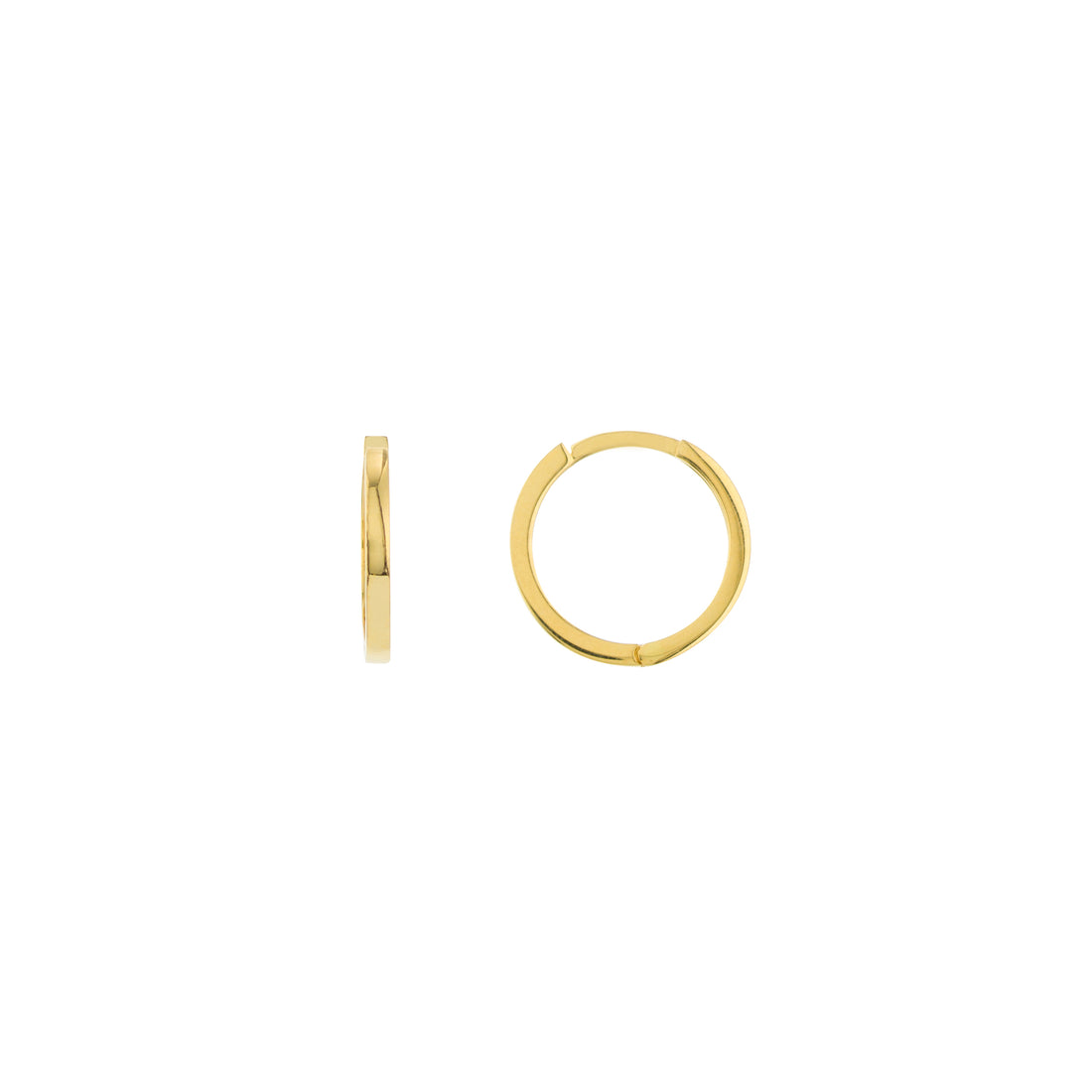 14.25MM SQUARE HUGGIE EARRINGS | 14K YELLOW GOLD | TM022354-14Y - Brownlee Jewelers