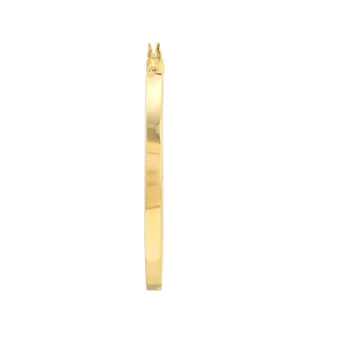3MM X 40MM SQUARE HOOP EARRINGS | 14K YELLOW GOLD | TM022364-14Y - Brownlee Jewelers