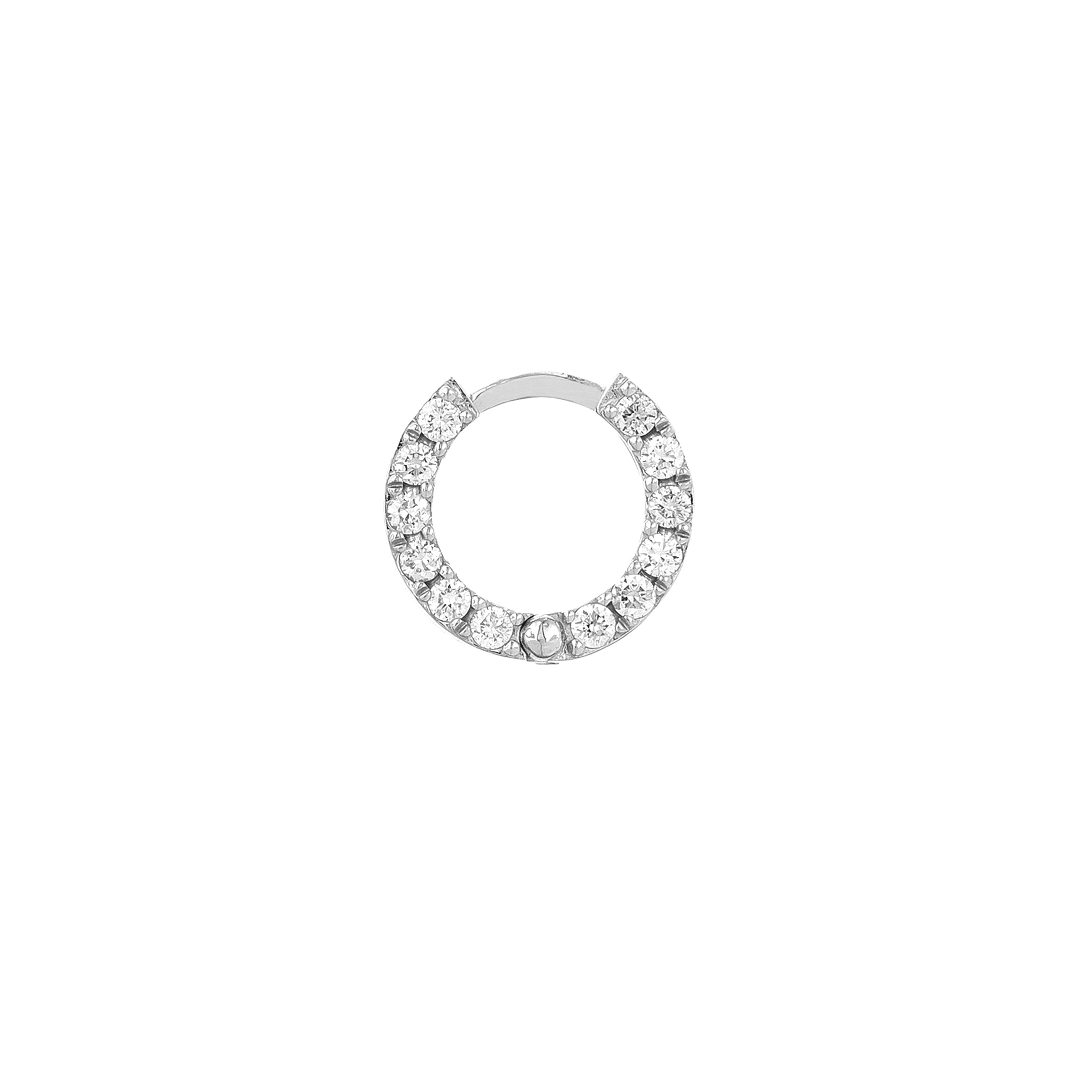 10MM HUGGIE EARRINGS | 14K WHITE GOLD | TM022369-14B - Brownlee Jewelers