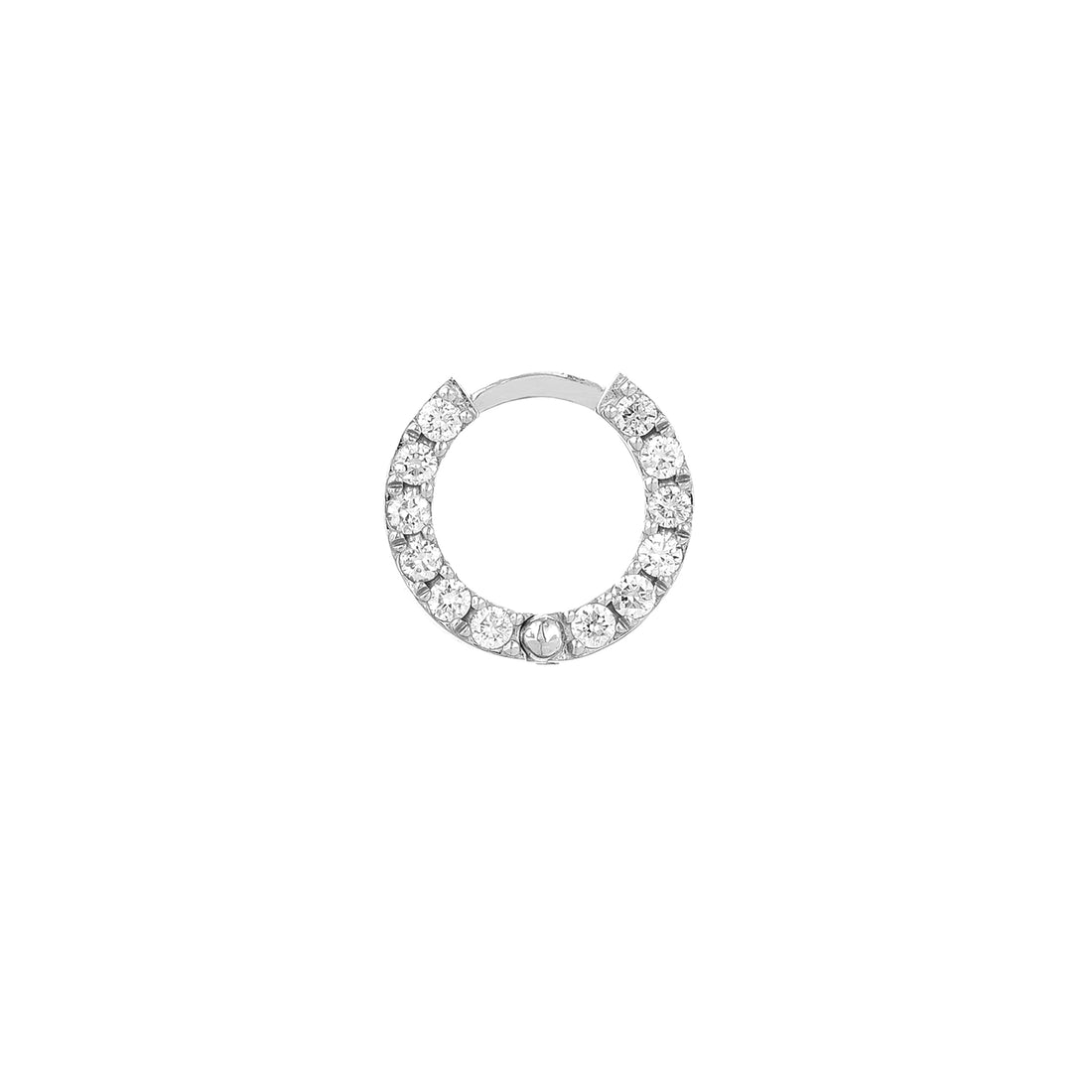 10MM HUGGIE EARRINGS | 14K WHITE GOLD | TM022369-14B - Brownlee Jewelers