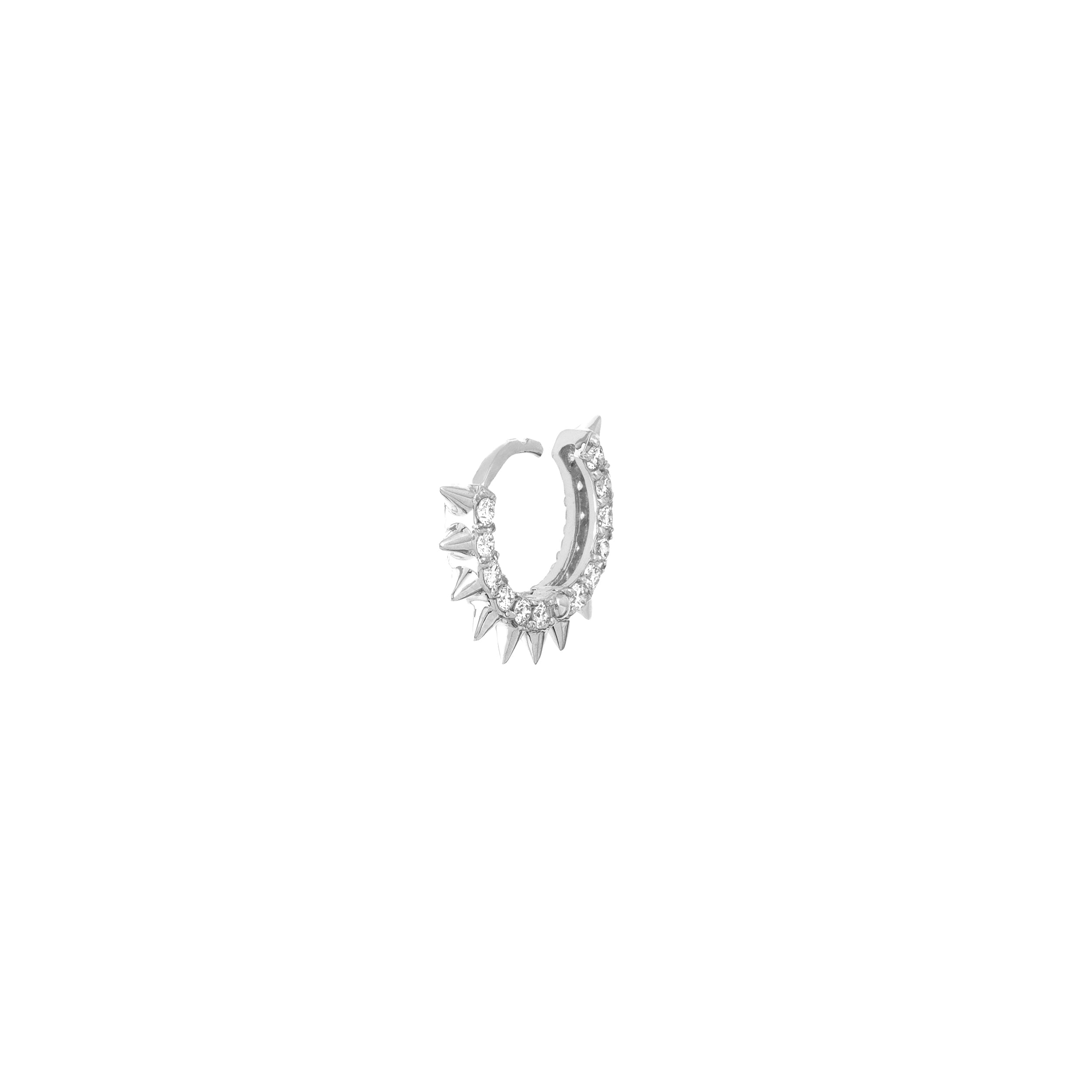 10MM HUGGIE EARRINGS | 14K WHITE GOLD | TM022372-14BDISC - Brownlee Jewelers