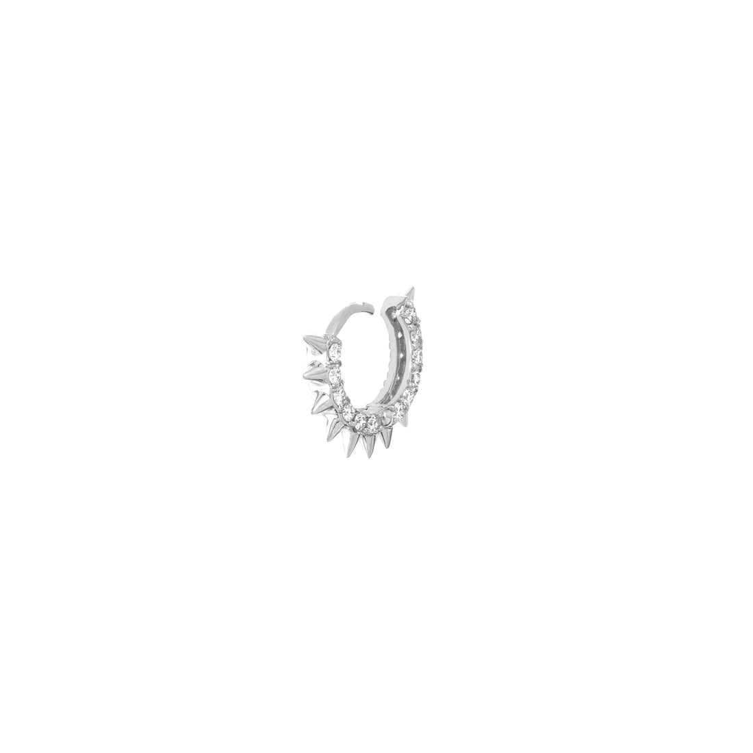 10MM HUGGIE EARRINGS | 14K WHITE GOLD | TM022372-14BDISC - Brownlee Jewelers