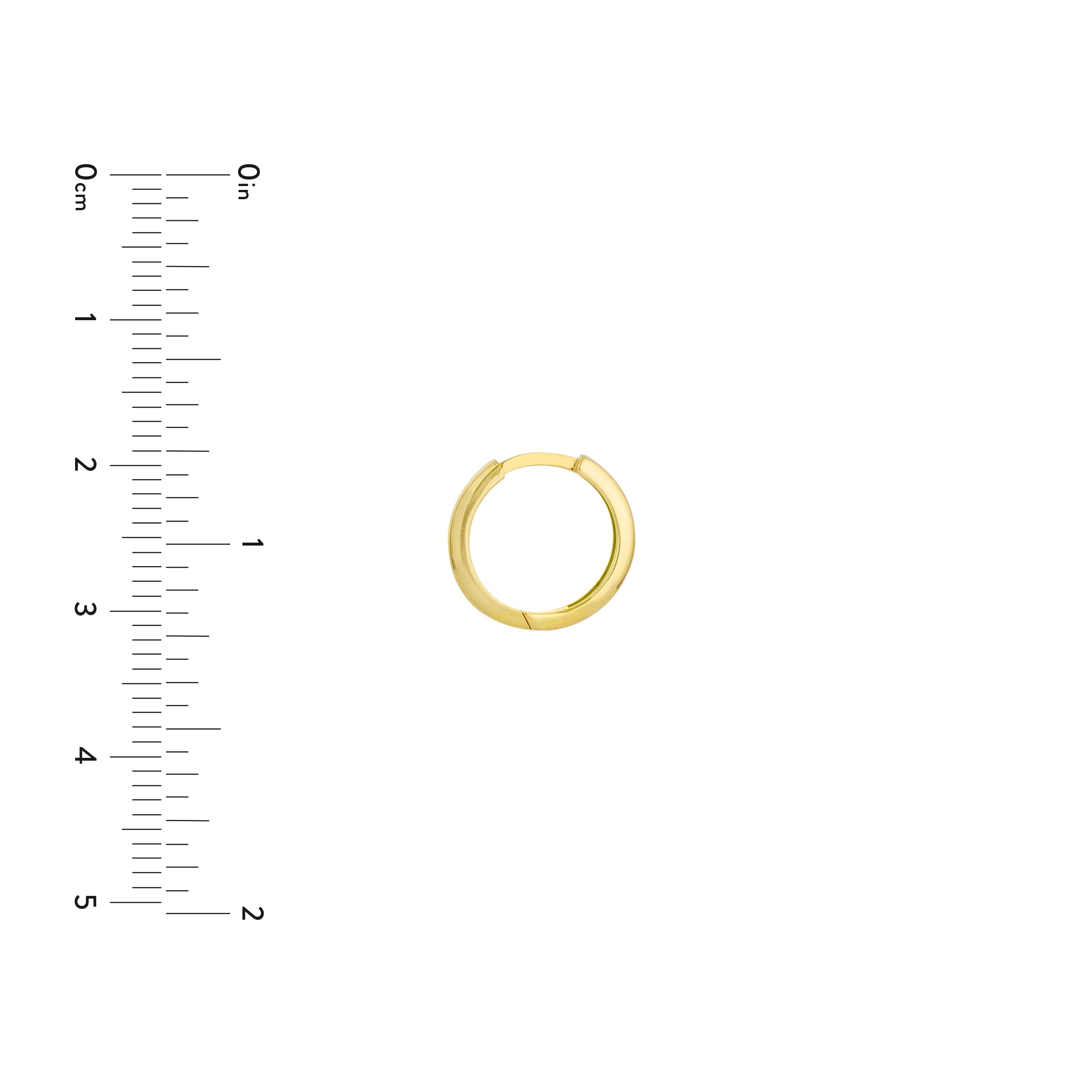 2MM X 13MM HOOP EARRINGS | 14K YELLOW GOLD | TM022630-14Y - Brownlee Jewelers