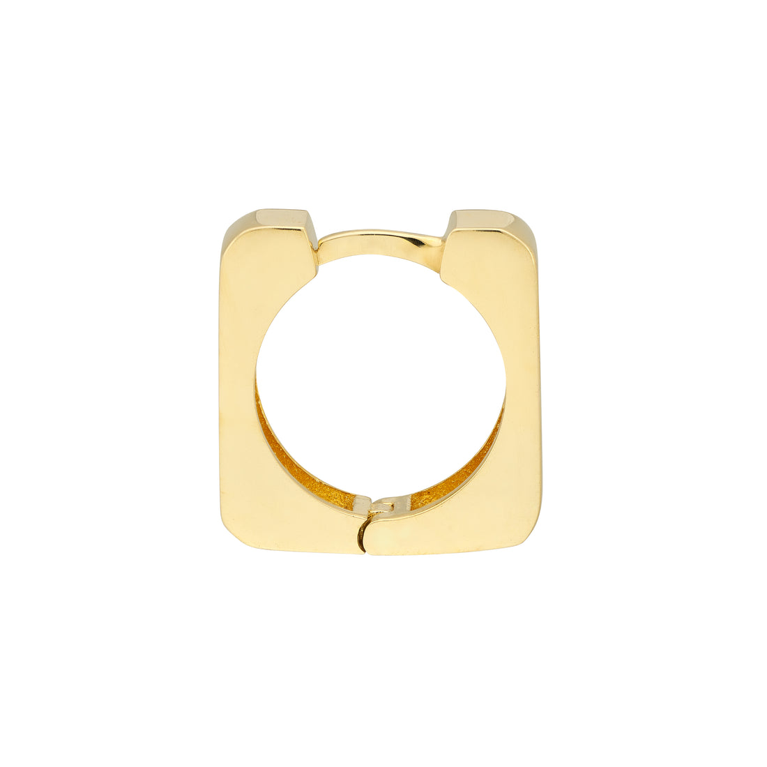 12.3MM SQUARE HUGGIE EARRINGS | 14K YELLOW GOLD | TM022643-14Y - Brownlee Jewelers