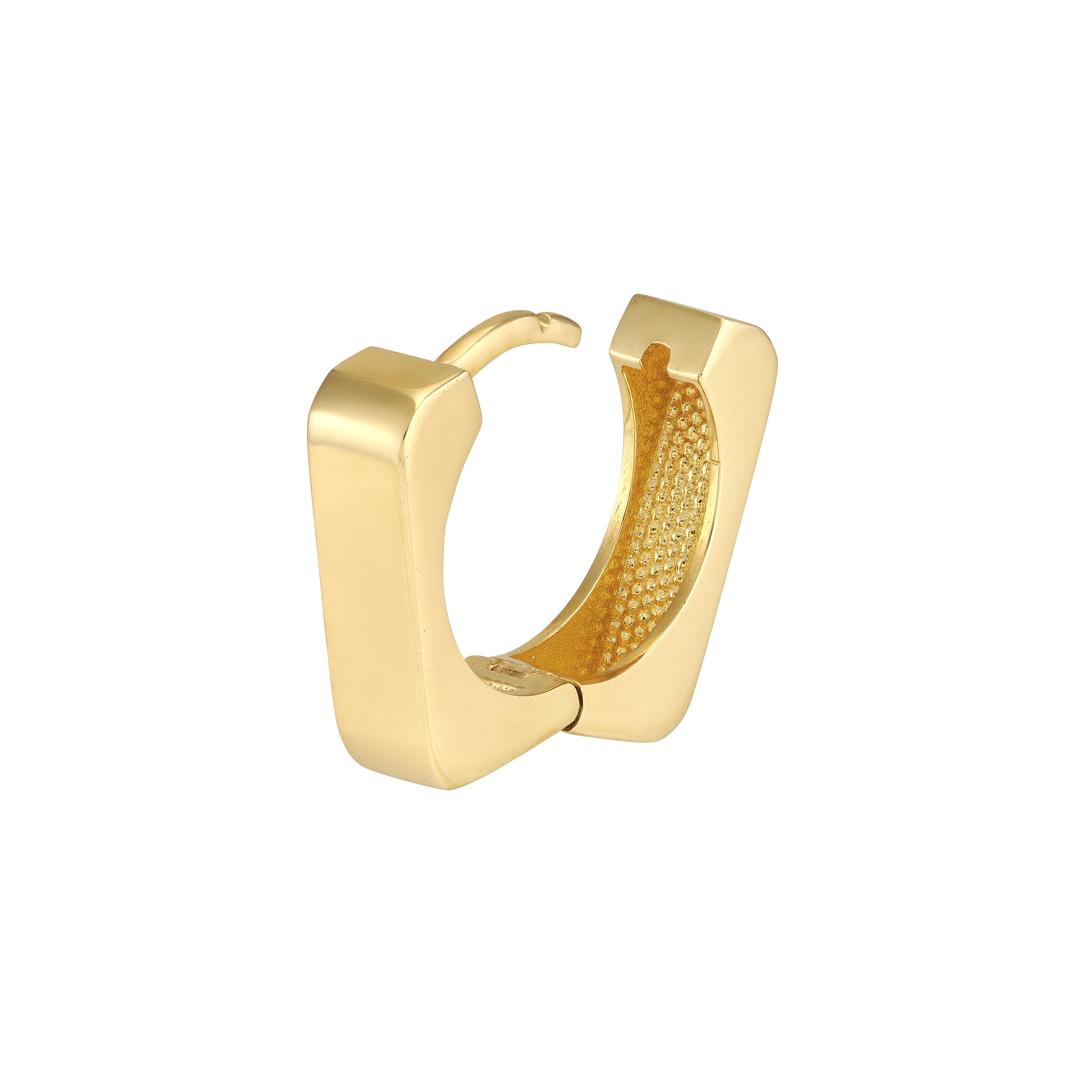 12.3MM SQUARE HUGGIE EARRINGS | 14K YELLOW GOLD | TM022643-14Y - Brownlee Jewelers