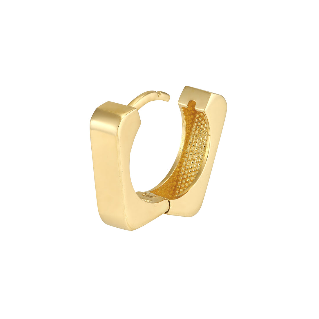 12.3MM SQUARE HUGGIE EARRINGS | 14K YELLOW GOLD | TM022643-14Y - Brownlee Jewelers