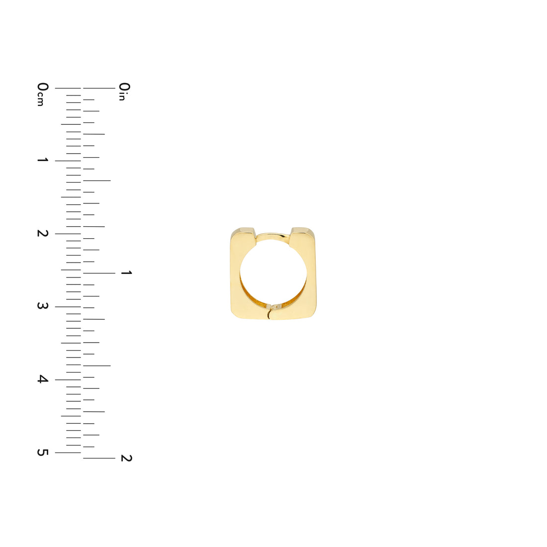 12.3MM SQUARE HUGGIE EARRINGS | 14K YELLOW GOLD | TM022643-14Y - Brownlee Jewelers