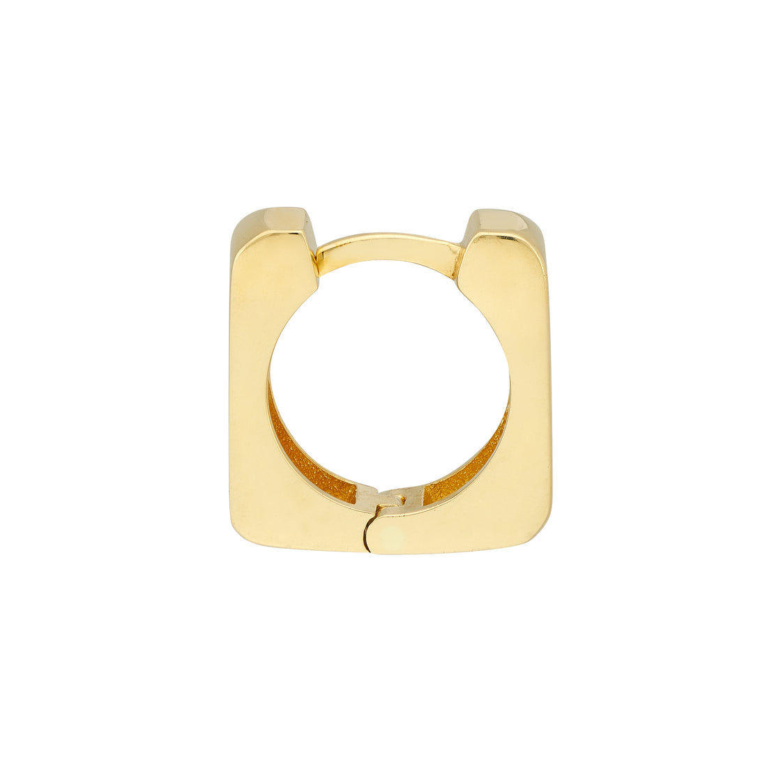 10.5MM SQUARE HUGGIE EARRINGS | 14K YELLOW GOLD | TM022650-14Y - Brownlee Jewelers
