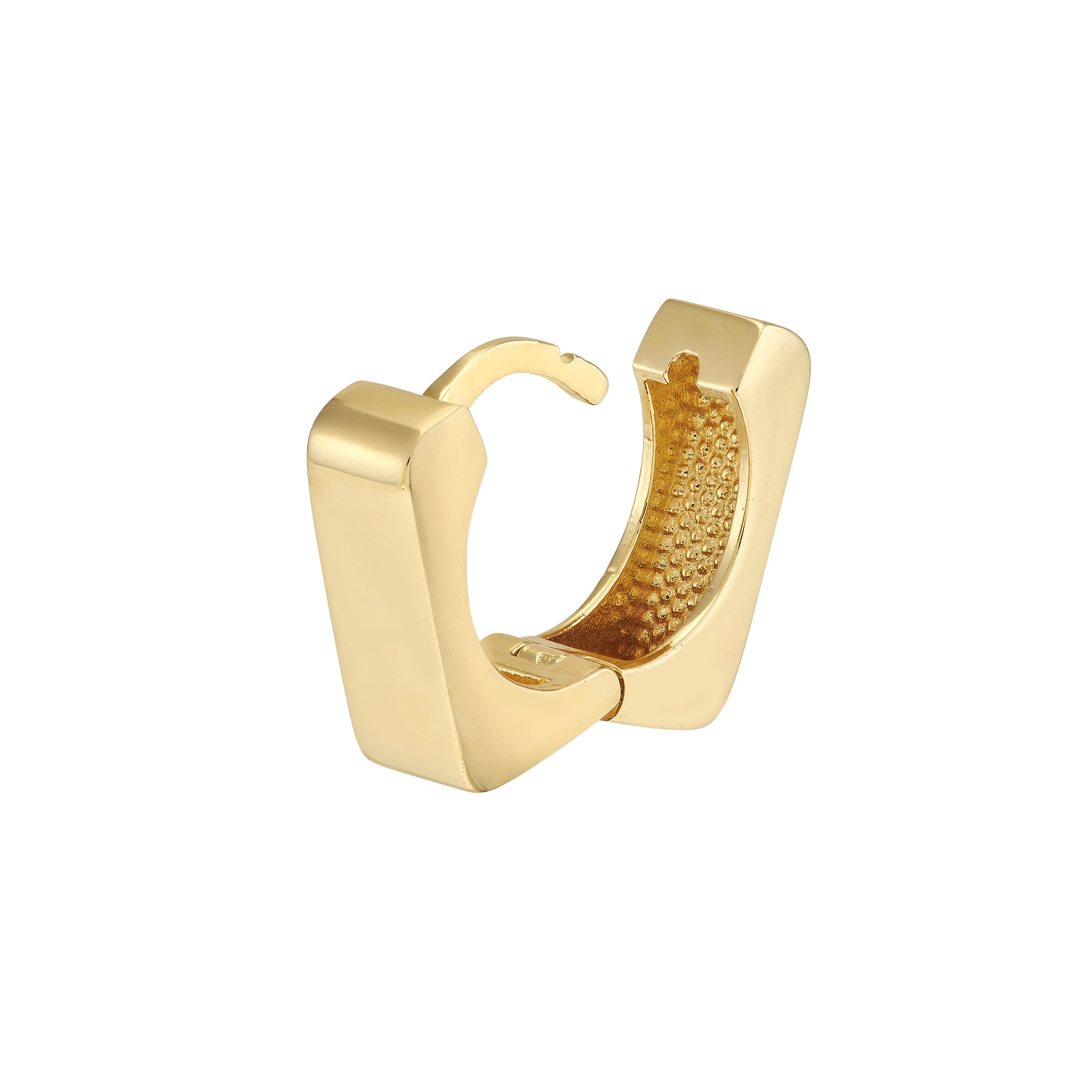 10.5MM SQUARE HUGGIE EARRINGS | 14K YELLOW GOLD | TM022650-14Y - Brownlee Jewelers