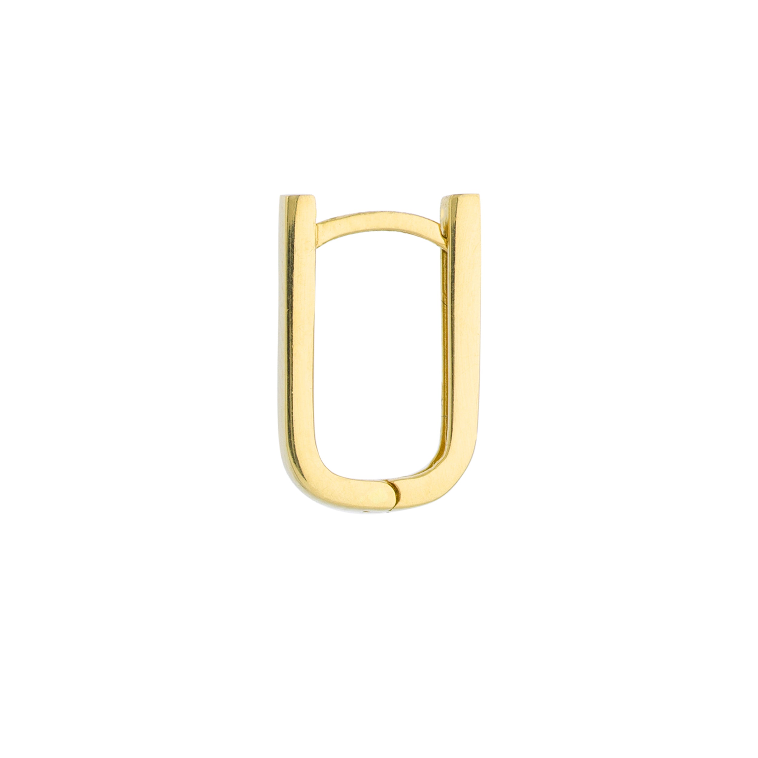 THIN PAPERCLIP HOOP EARRINGS | 14K YELLOW GOLD | TM022657-14Y - Brownlee Jewelers