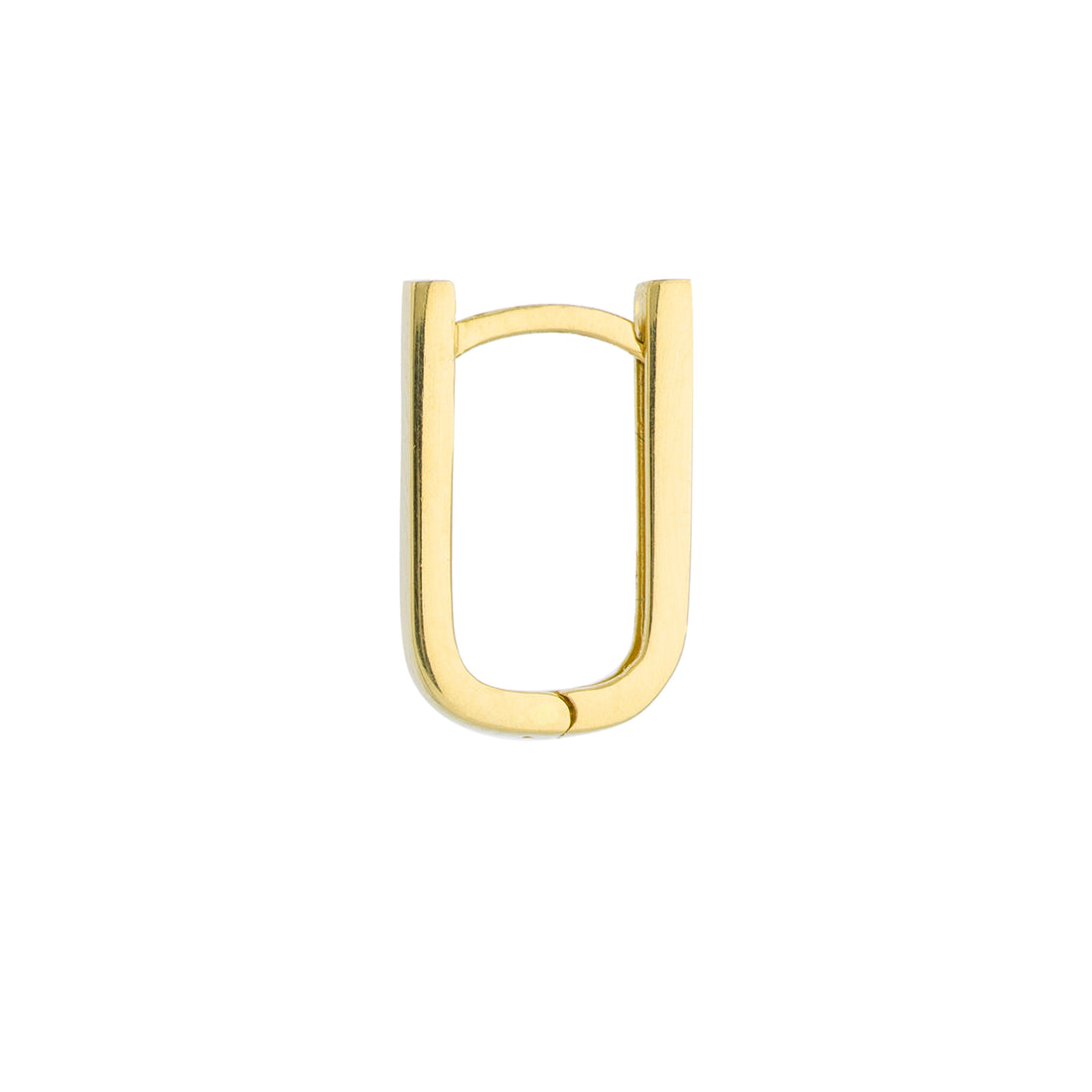 THIN PAPERCLIP HOOP EARRINGS | 14K YELLOW GOLD | TM022657-14Y - Brownlee Jewelers