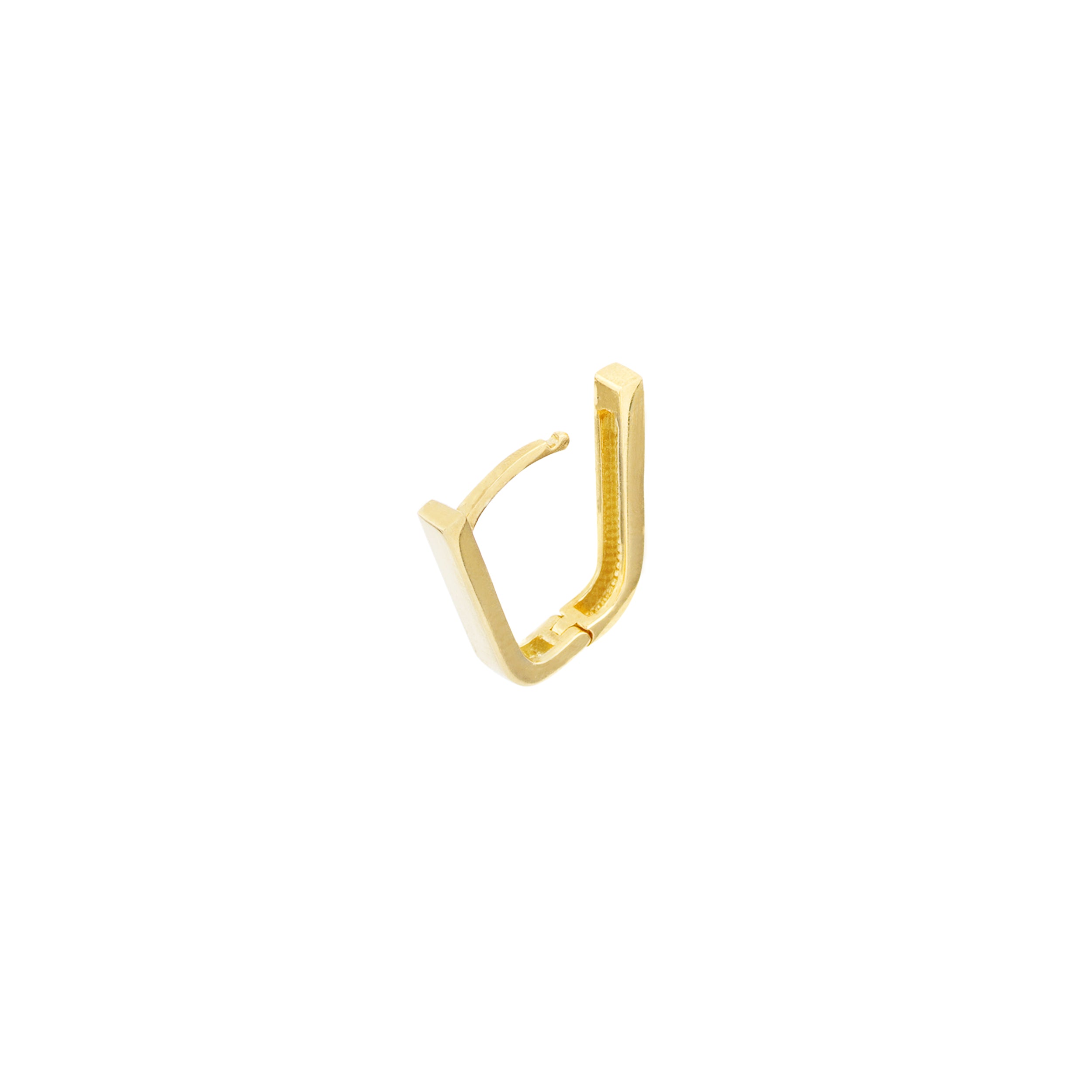 THIN PAPERCLIP HOOP EARRINGS | 14K YELLOW GOLD | TM022657-14Y - Brownlee Jewelers