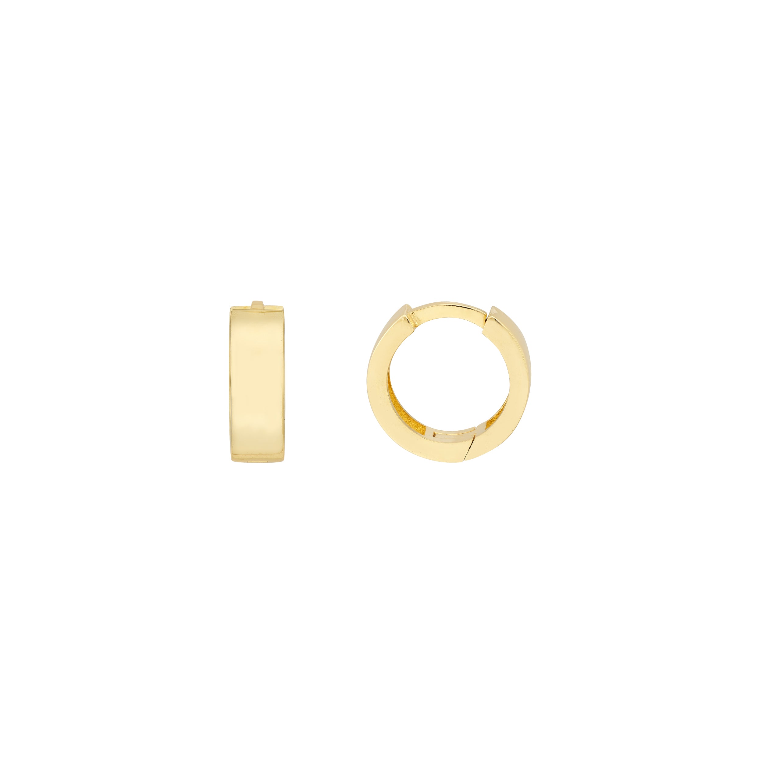 3.45MM X 10.5MM HUGGIE EARRINGS | 14K YELLOW GOLD | TM022704-14Y - Brownlee Jewelers