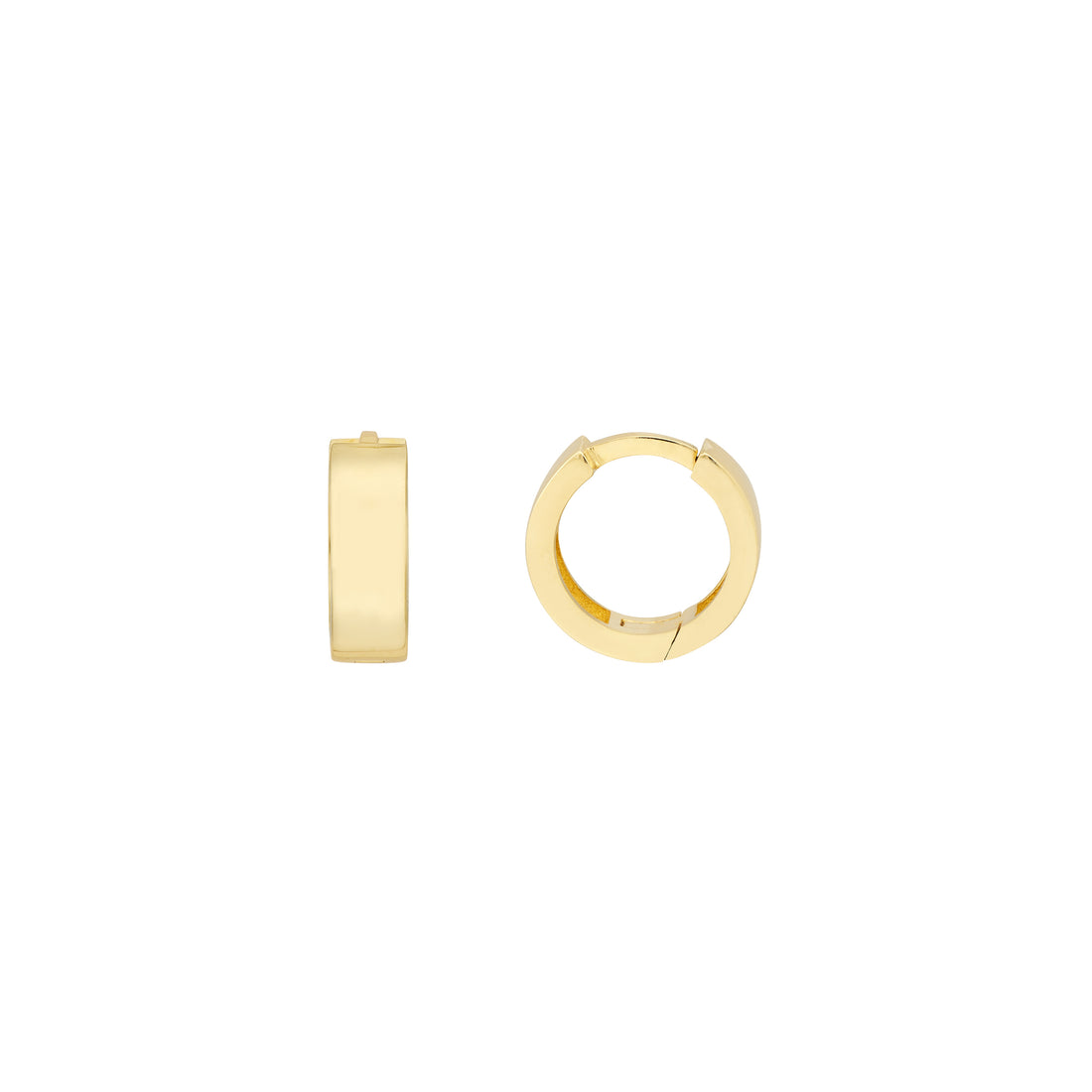 3.45MM X 10.5MM HUGGIE EARRINGS | 14K YELLOW GOLD | TM022704-14Y - Brownlee Jewelers