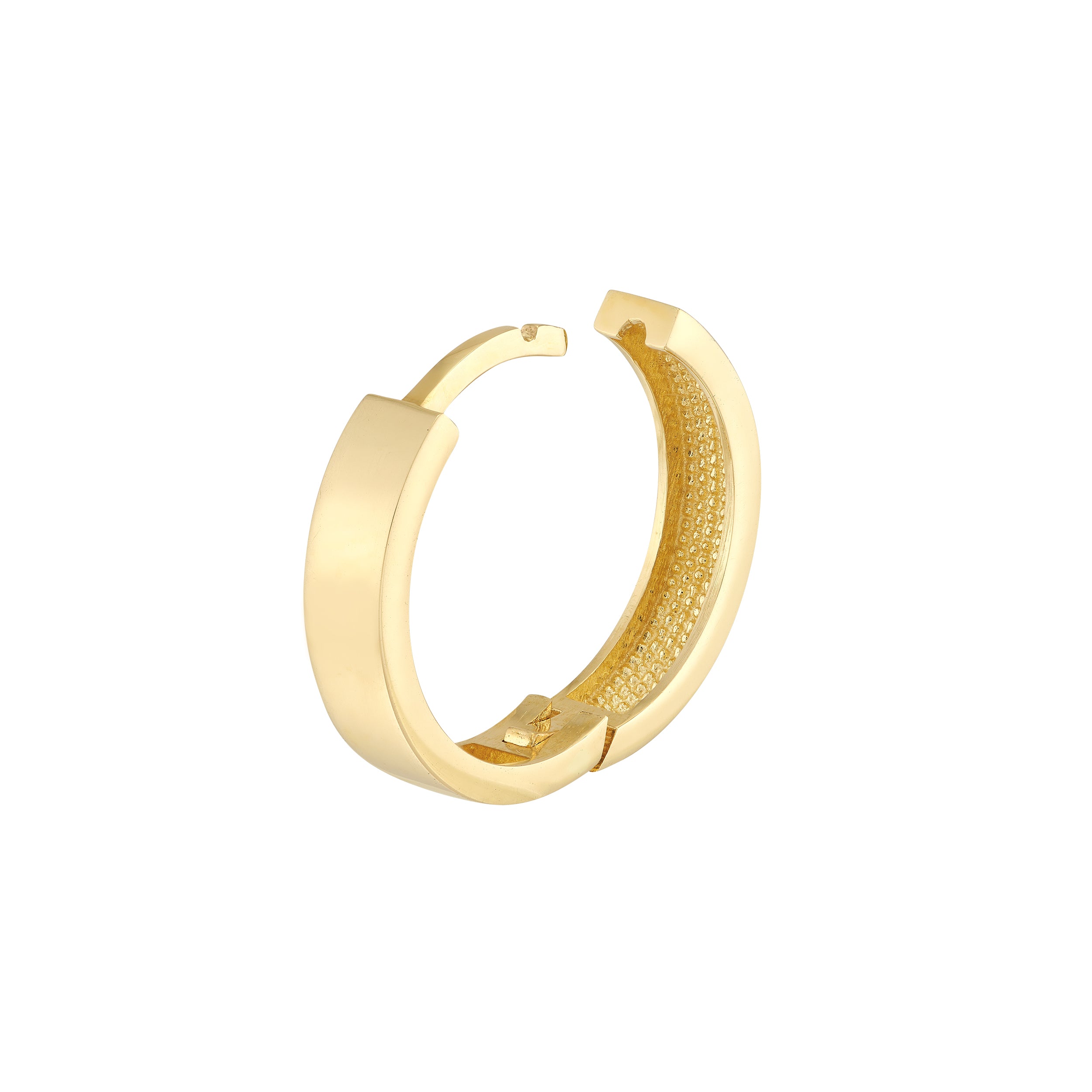 3.45MM X 15.5MM ROUND HUGGIE EARRINGS | 14K YELLOW GOLD | TM022707-14Y - Brownlee Jewelers