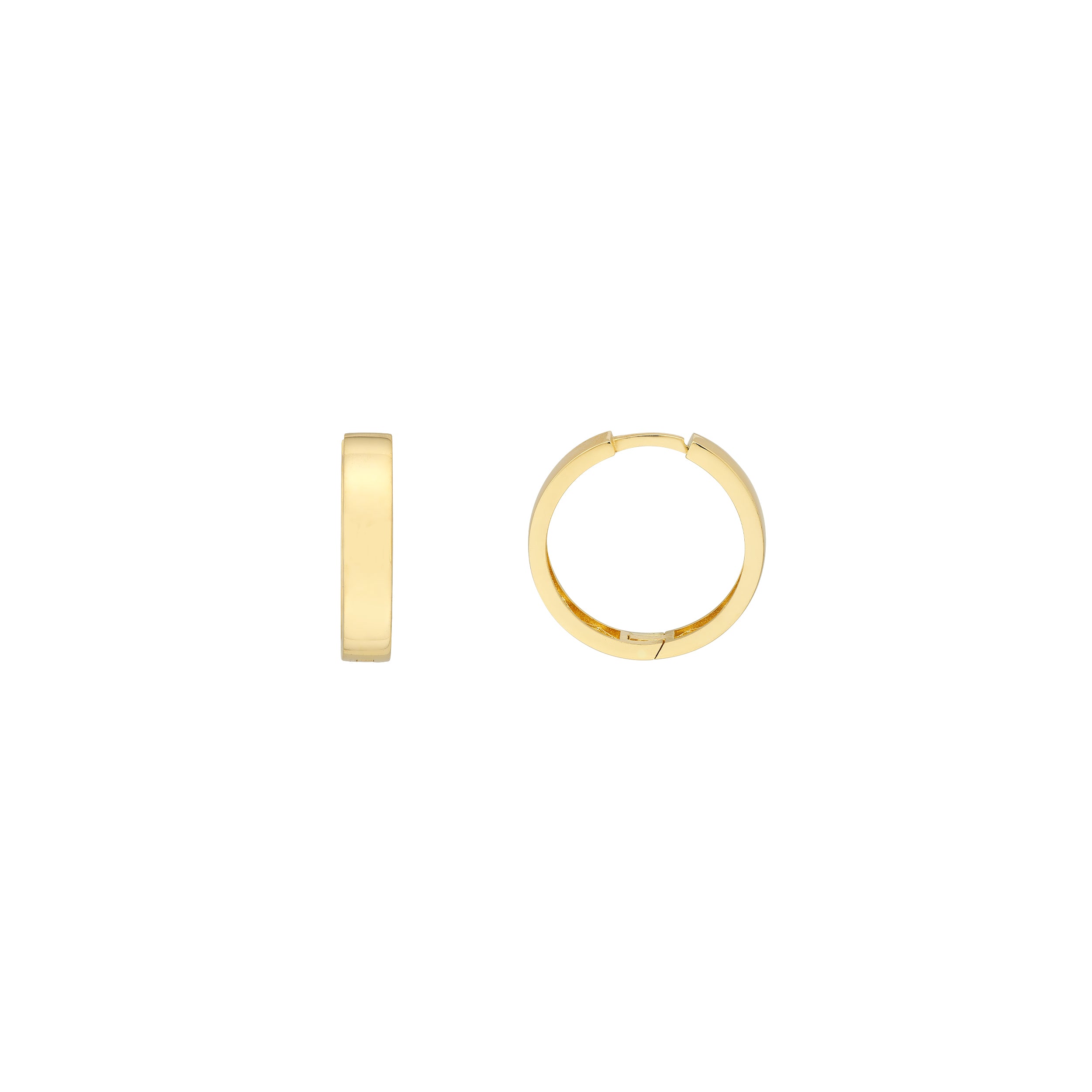 3.6MM X 17.6MM ROUND HUGGIE EARRINGS | 14K YELLOW GOLD | TM022708-14Y - Brownlee Jewelers