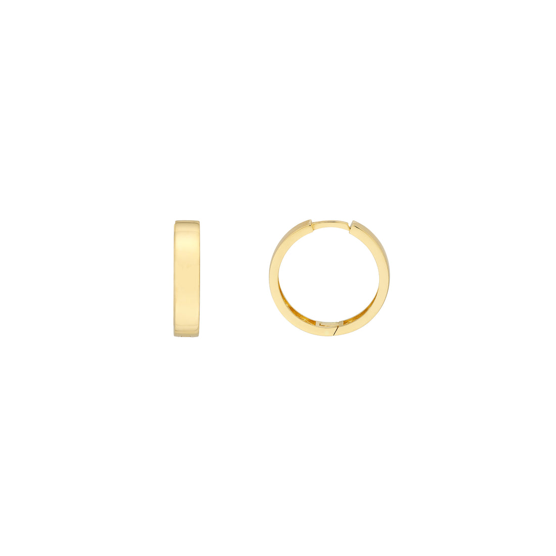 3.6MM X 17.6MM ROUND HUGGIE EARRINGS | 14K YELLOW GOLD | TM022708-14Y - Brownlee Jewelers