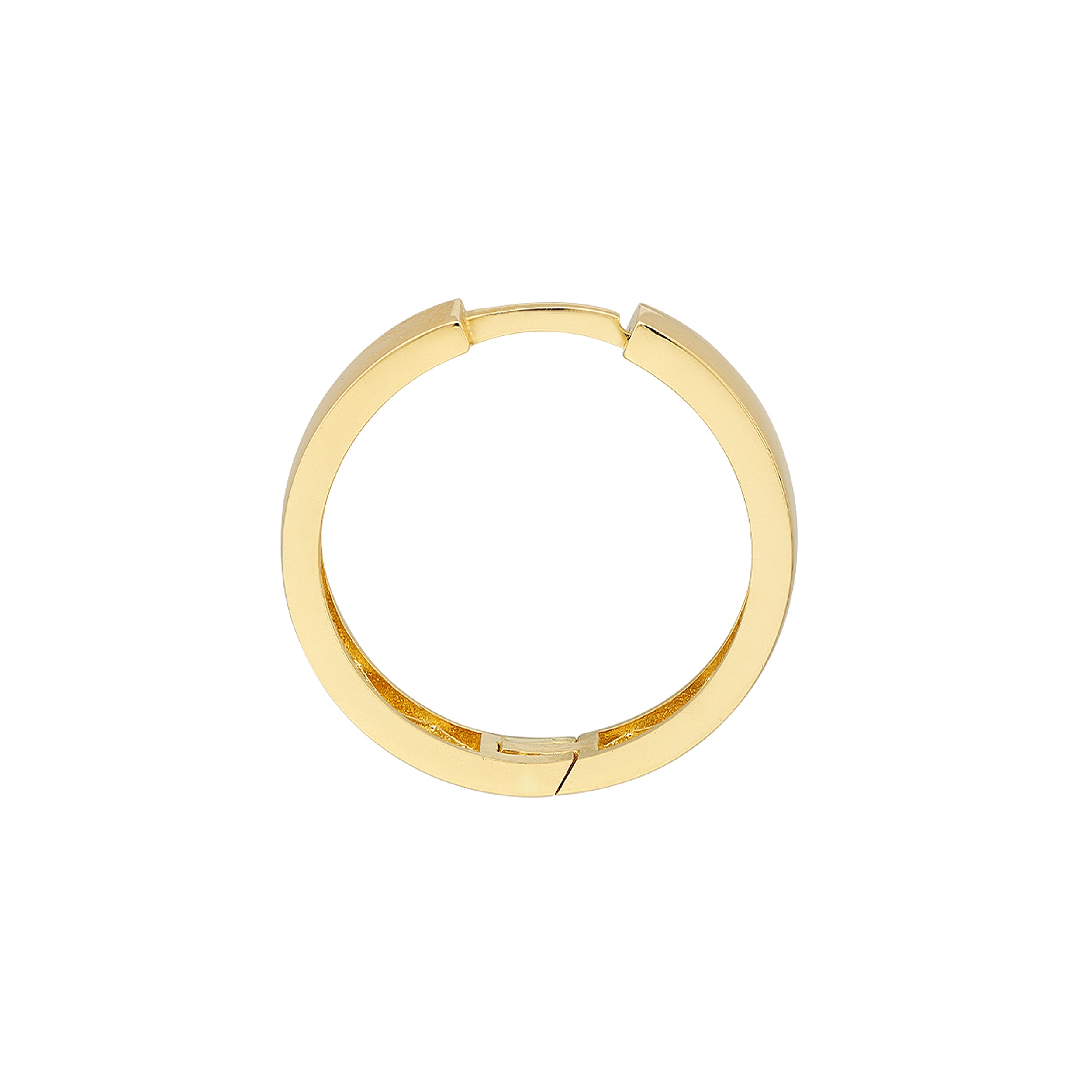 3.6MM X 17.6MM ROUND HUGGIE EARRINGS | 14K YELLOW GOLD | TM022708-14Y - Brownlee Jewelers