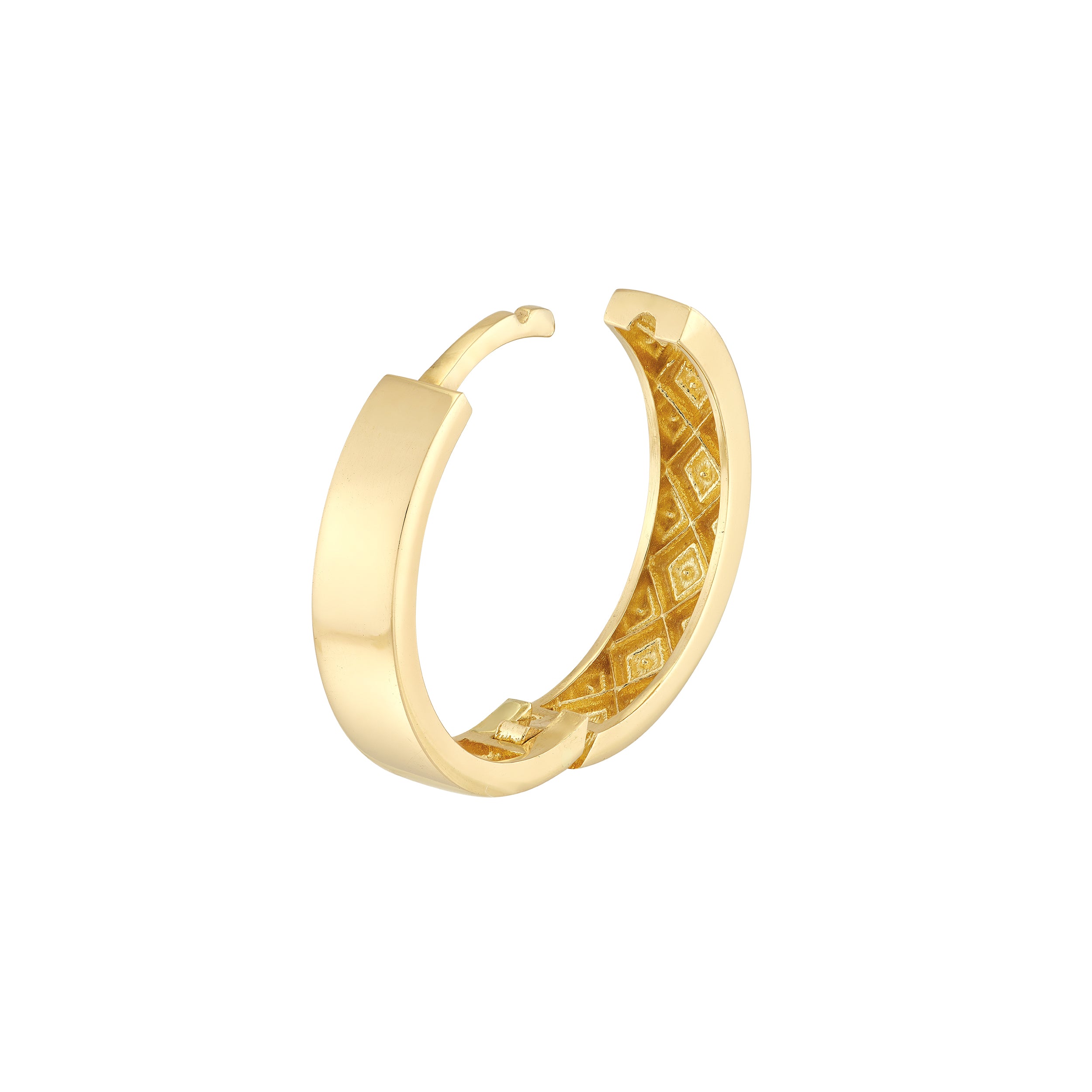 3.6MM X 17.6MM ROUND HUGGIE EARRINGS | 14K YELLOW GOLD | TM022708-14Y - Brownlee Jewelers