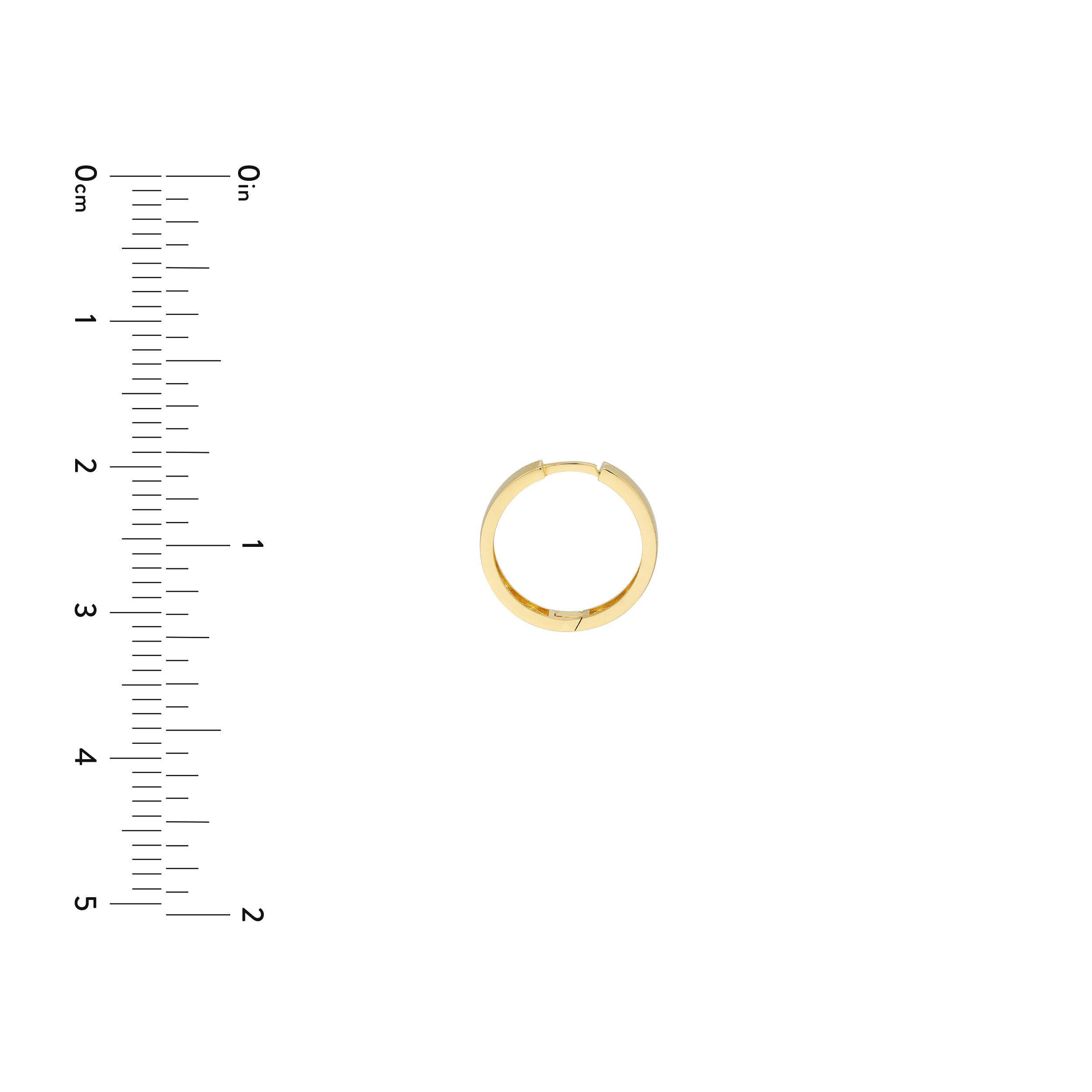 3.6MM X 17.6MM ROUND HUGGIE EARRINGS | 14K YELLOW GOLD | TM022708-14Y - Brownlee Jewelers
