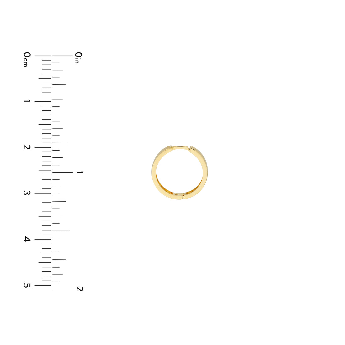 3.6MM X 17.6MM ROUND HUGGIE EARRINGS | 14K YELLOW GOLD | TM022708-14Y - Brownlee Jewelers