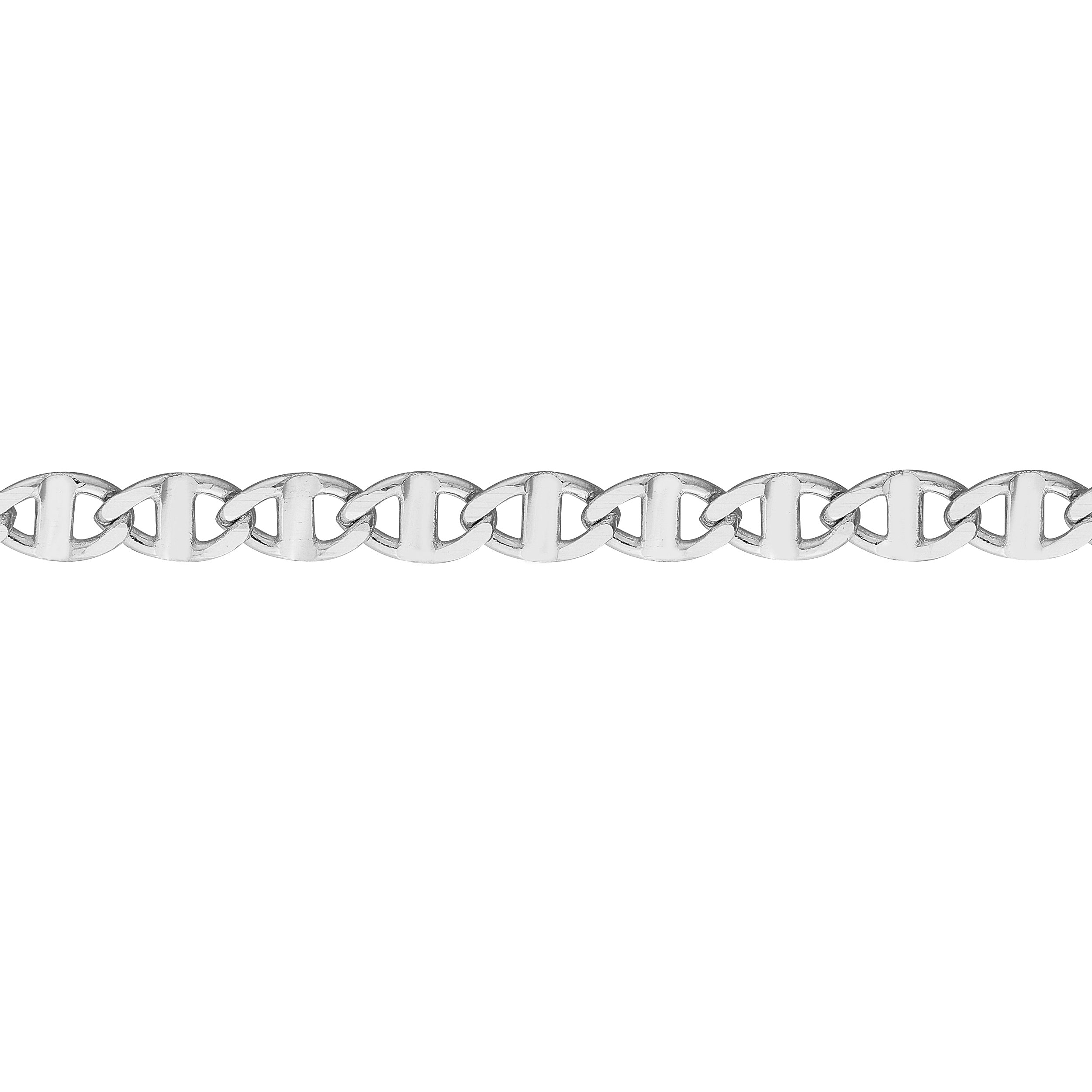 10" 2.2MM ADJUSTABLE MARINER CHAIN ANKLET | 14K WHITE GOLD | TM022783-14B - Brownlee Jewelers